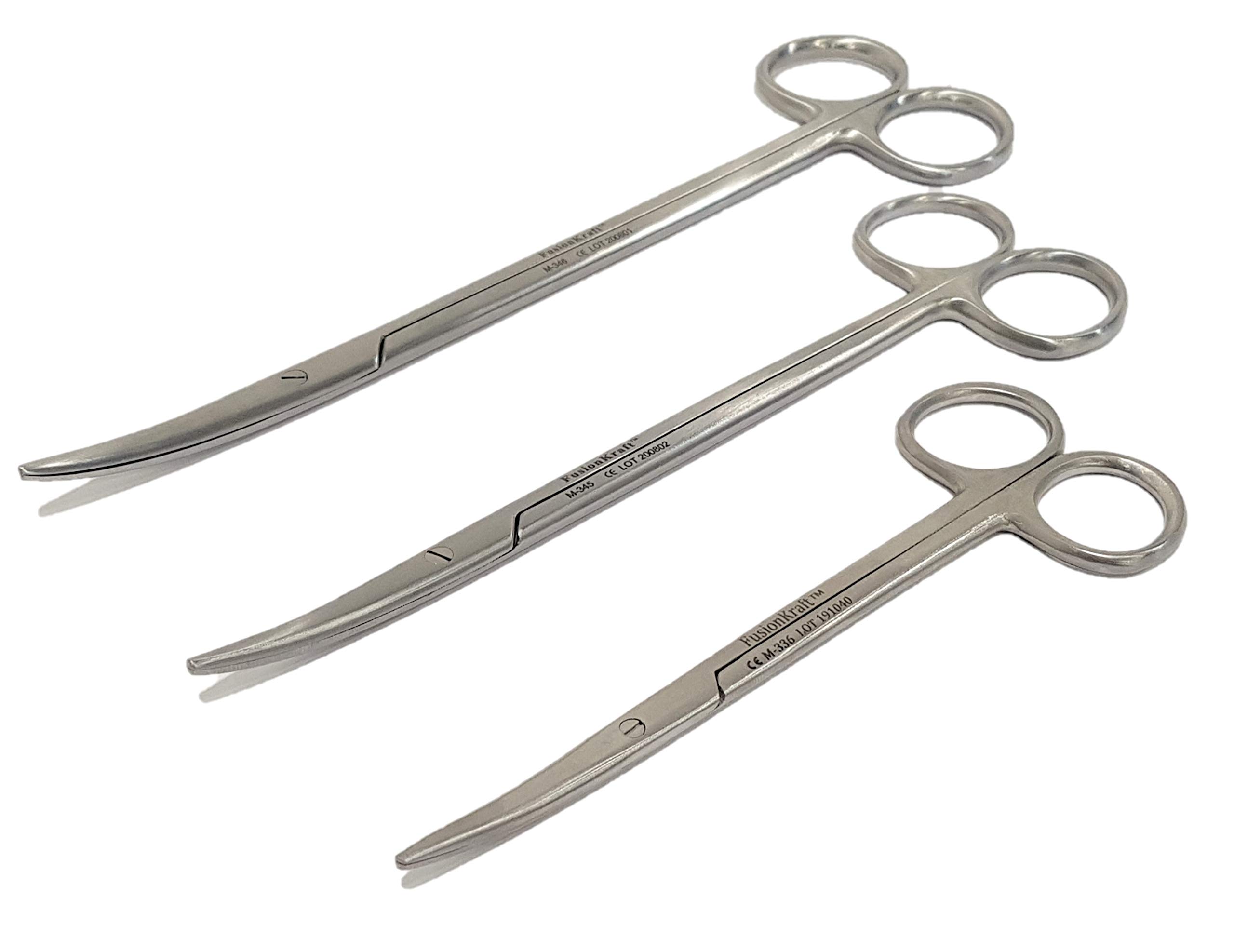 FusionKraft Metzenbaum Dissecting Scissors, Curved Blades, Combo Pack of one each of 6", 7" & 8" (B08WCX4QC8) Amazon Price History, Amazon Price Tracker