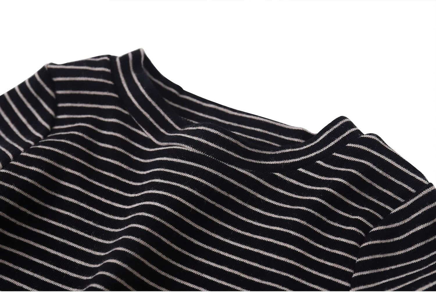 Baby Toddlers Long Sleeve Tee Shirts Little Kids Cotton Striped Crew Neck Tops (6Months-7Years) - Image 2