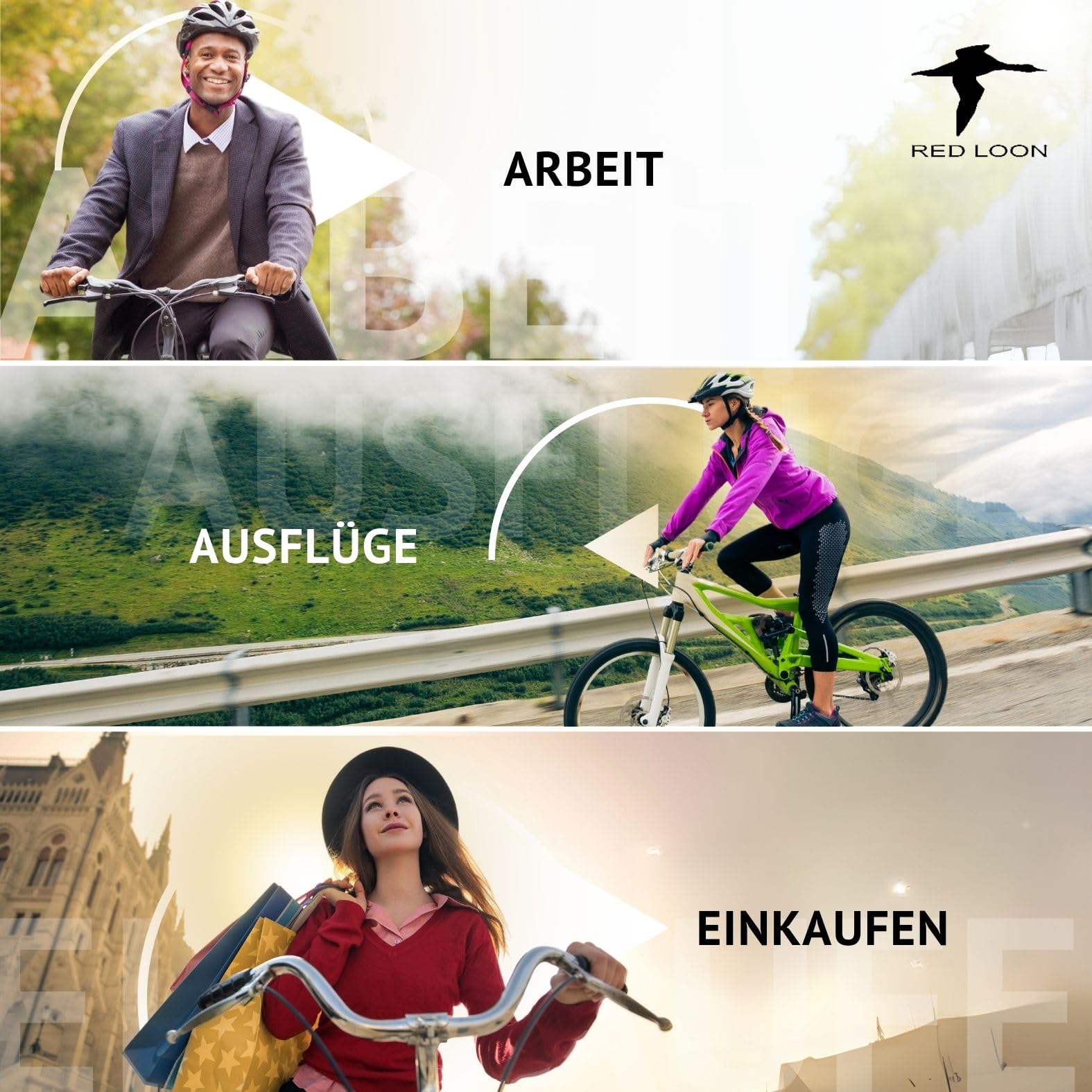 Red Loon 2X Fahrradtasche eBike hinten - Bike Packing - Radtasche für Gepäckträger wasserdicht - Fahrradtasche - Hinterradtasche - Fahrradtasche Gepäckträger - Gepäckbox - LKW-Plane Pro Plus