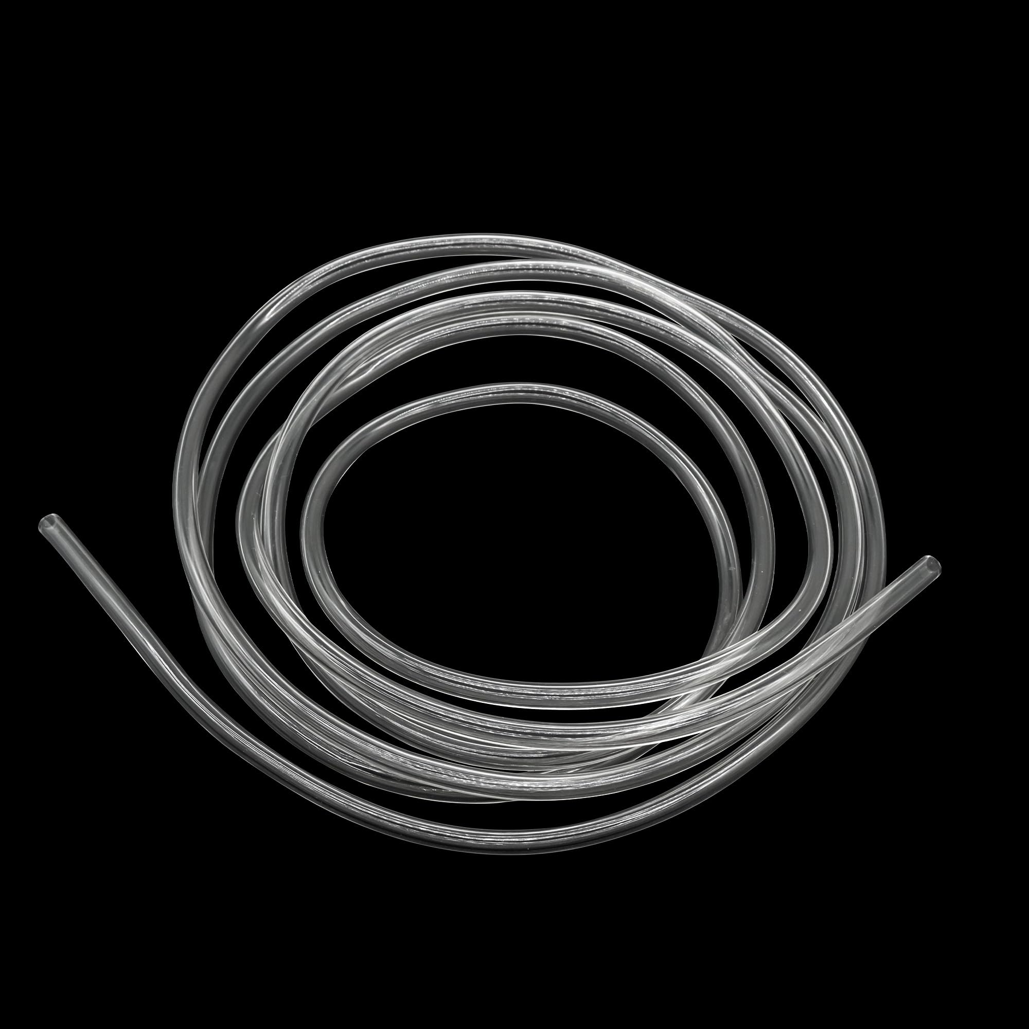 LAVMHAB PVC Tube 4mm ID x 6mm OD 2m(6.5ft) Clear Vinyl Hose PVC Tubing, Lightweight and Flexible Plastic Tubing Water Air Pipe