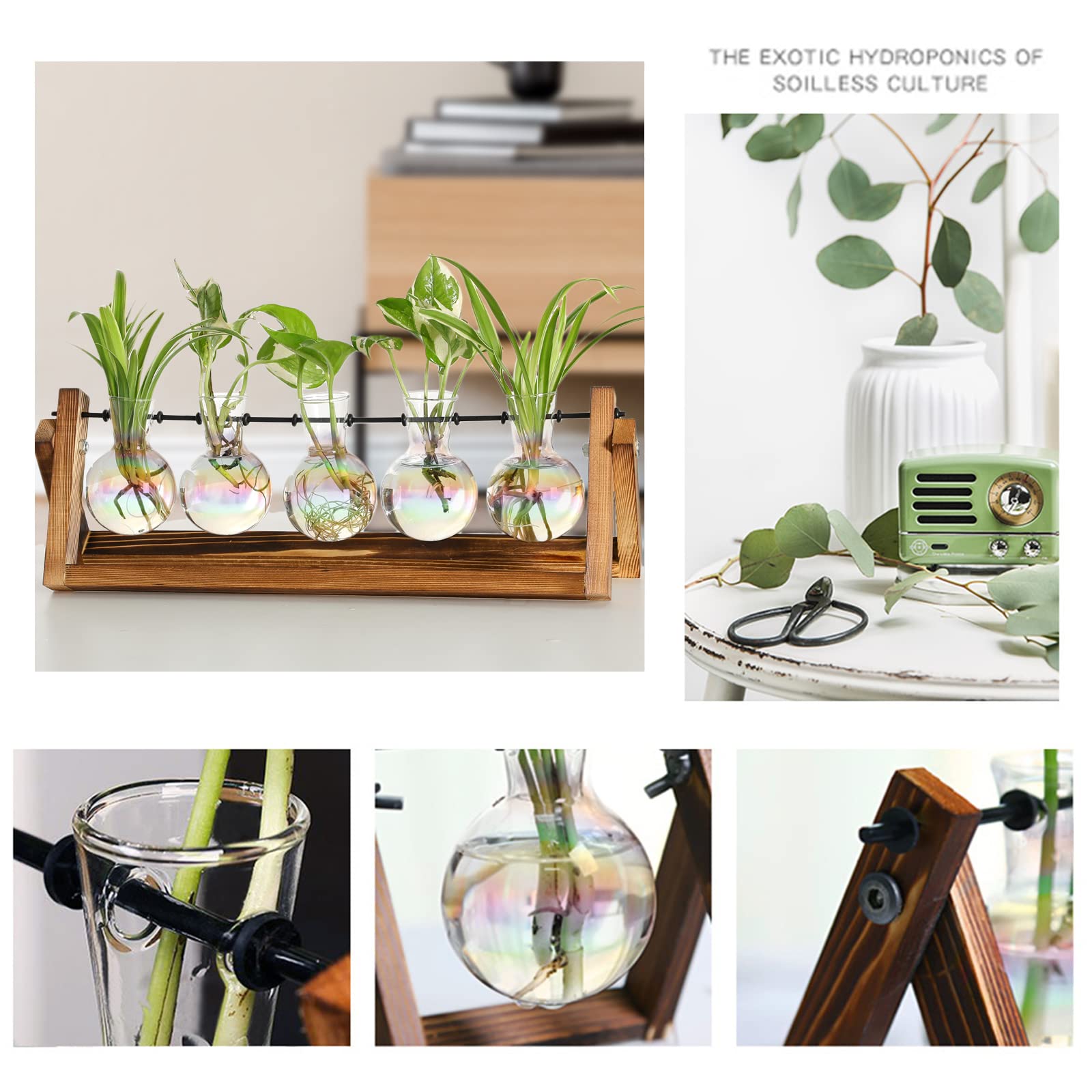 XXXFLOWER Plant Pots Wooden Stand - Image 4