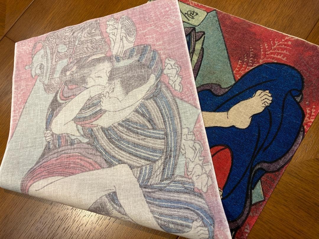 Amazon｜古今東西 浮世絵 春画手ぬぐい かんせん｜フェイスタオル