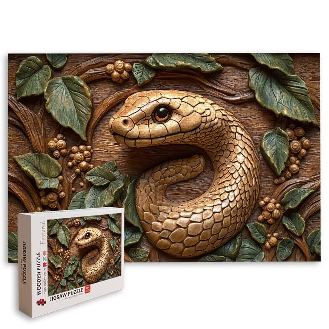 Puzzle 2000 Pezzi, Puzzle Serpente, Misura: 100x71cm, Regalo Donna -8673
