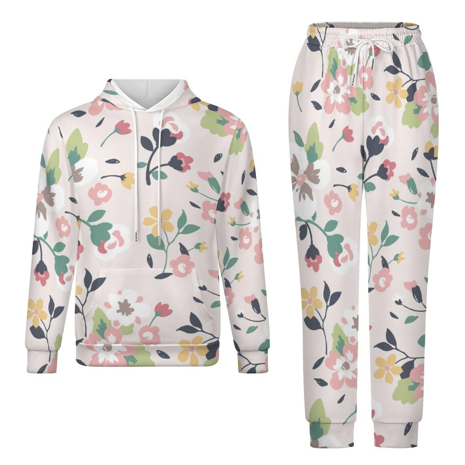 Amazon.co.jp: ジャージ 上下2点セット 花柄 春の花 メンズ スウェット