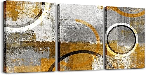 Miniatura 12 de Castle Fairy 3 piezas de arte de pared para decoración de sala de estar, líneas geométricas, decoración de pared para dormitorio, decoración de