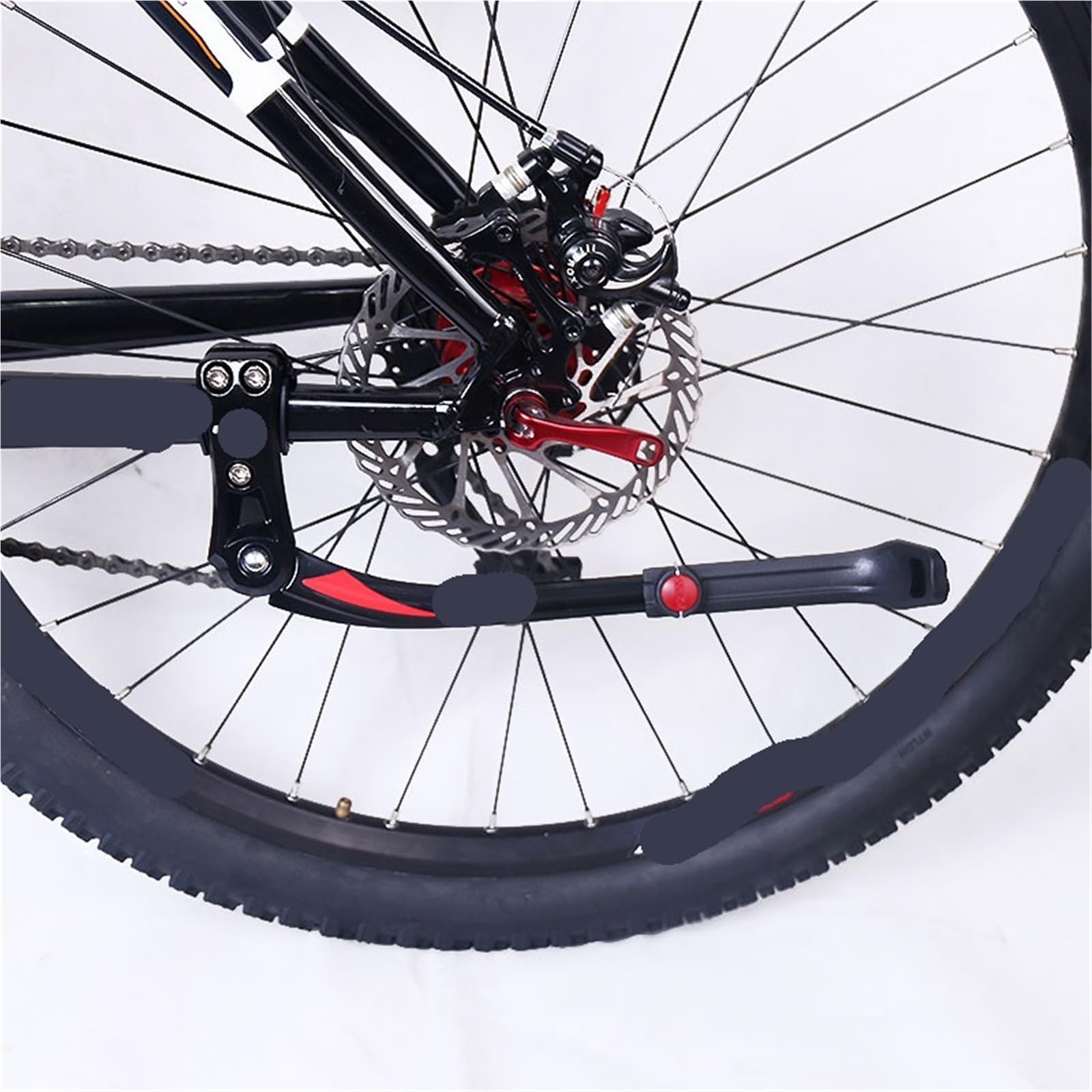 Caballete De Bicicleta Soporte de estacionamiento for Bicicleta, Soporte for montaña, Lateral, for pie 24 ''-29'', Ajustable, 34-41cm