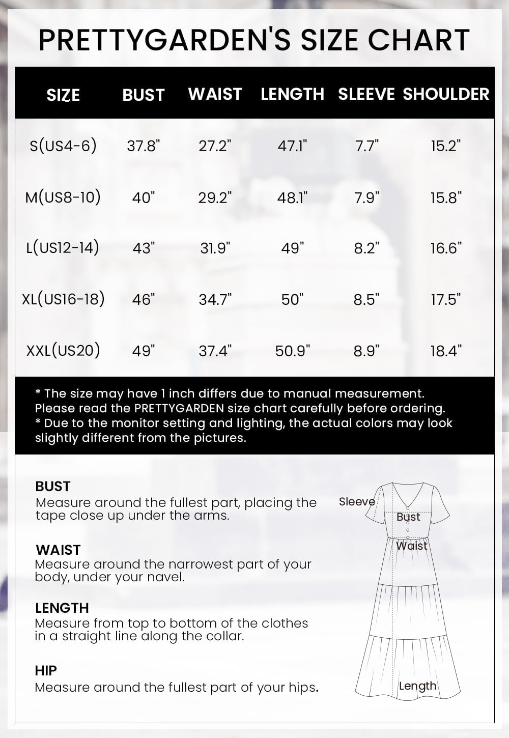 PRETTYGARDEN Floral Dress for Women 2026 Summer Casual Short Sleeve Maxi Dresses V Neck Tiered Flowy Boho Beach Sundress - Image 6