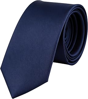 Men's Ties Solid Color Formal Classic Long Neckties for Men Soft Satin Neck Ties