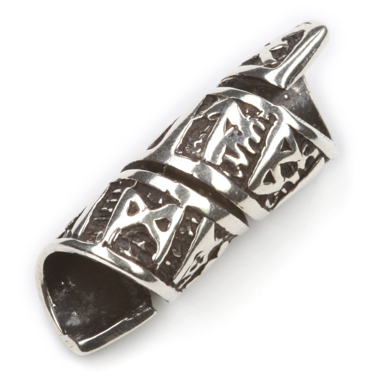 Runen Bartschmuck 925 Sterling Silber Wikinger Bartperle Haarperle Damen Herren