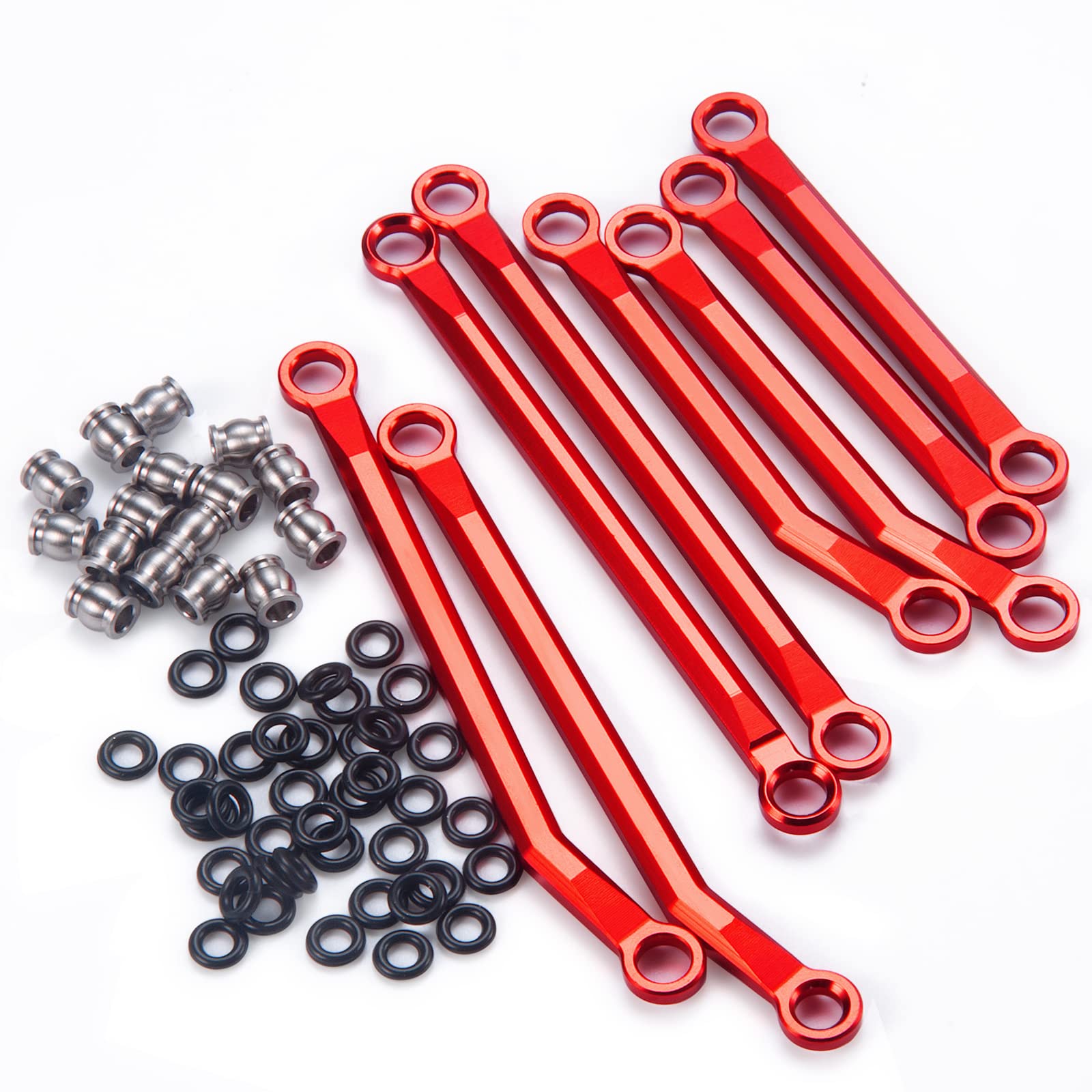 Ricambi Crawler 1/10 Kit Aste Sospensione RCLIONS Per TRX4 - Acciaio Inox, Interasse 324 Mm Aste Collegamento Traxxas