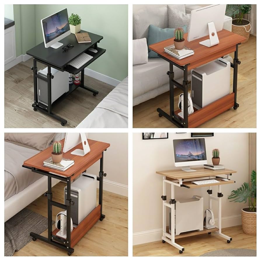 Amazon.co.jp: サイドテーブル昇降式パソコンデスク高さ調整可能