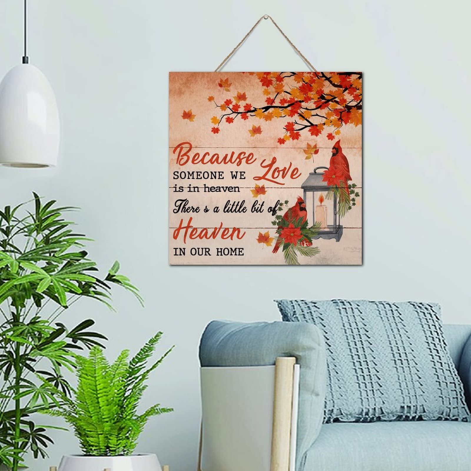 Cadeau de condoléances unique en bois rustique pour offrir du réconfort
