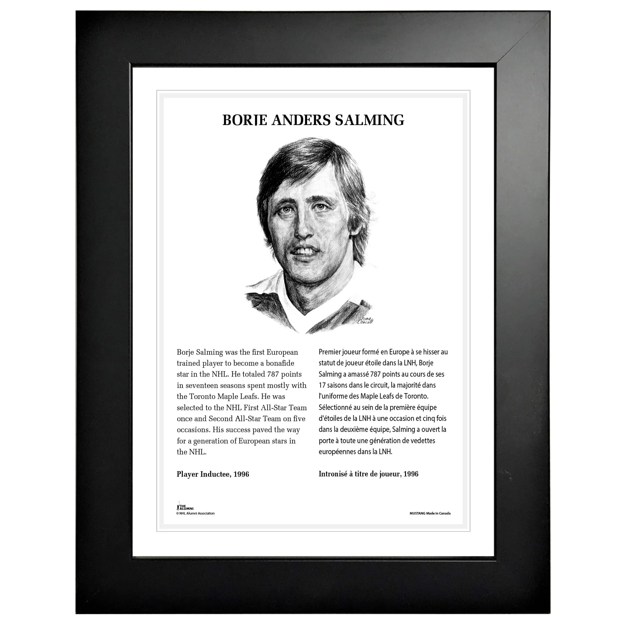 1996 Borje Salming Frame - NHL Legends 12