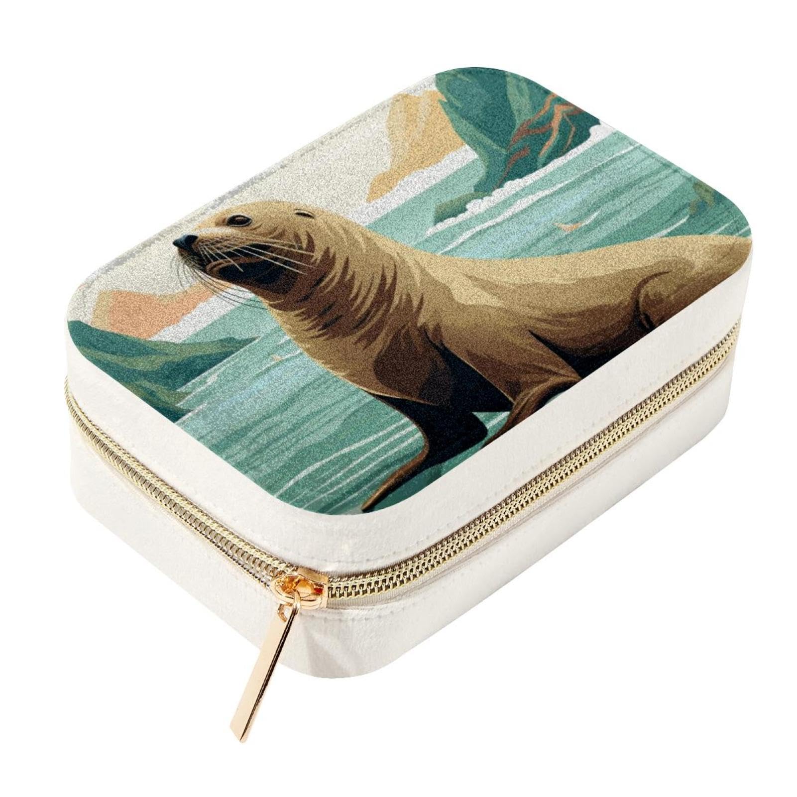 Boîte à bijoux lion de mer, le cadeau idéal pour femmes et filles