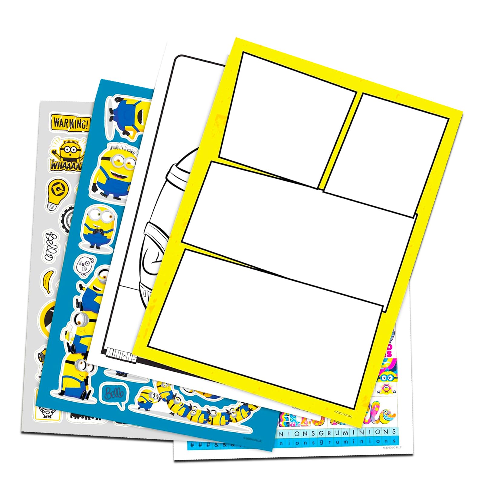 Snapklik.com : Minions Despicable Me Create A Scene Sticker Activity ...