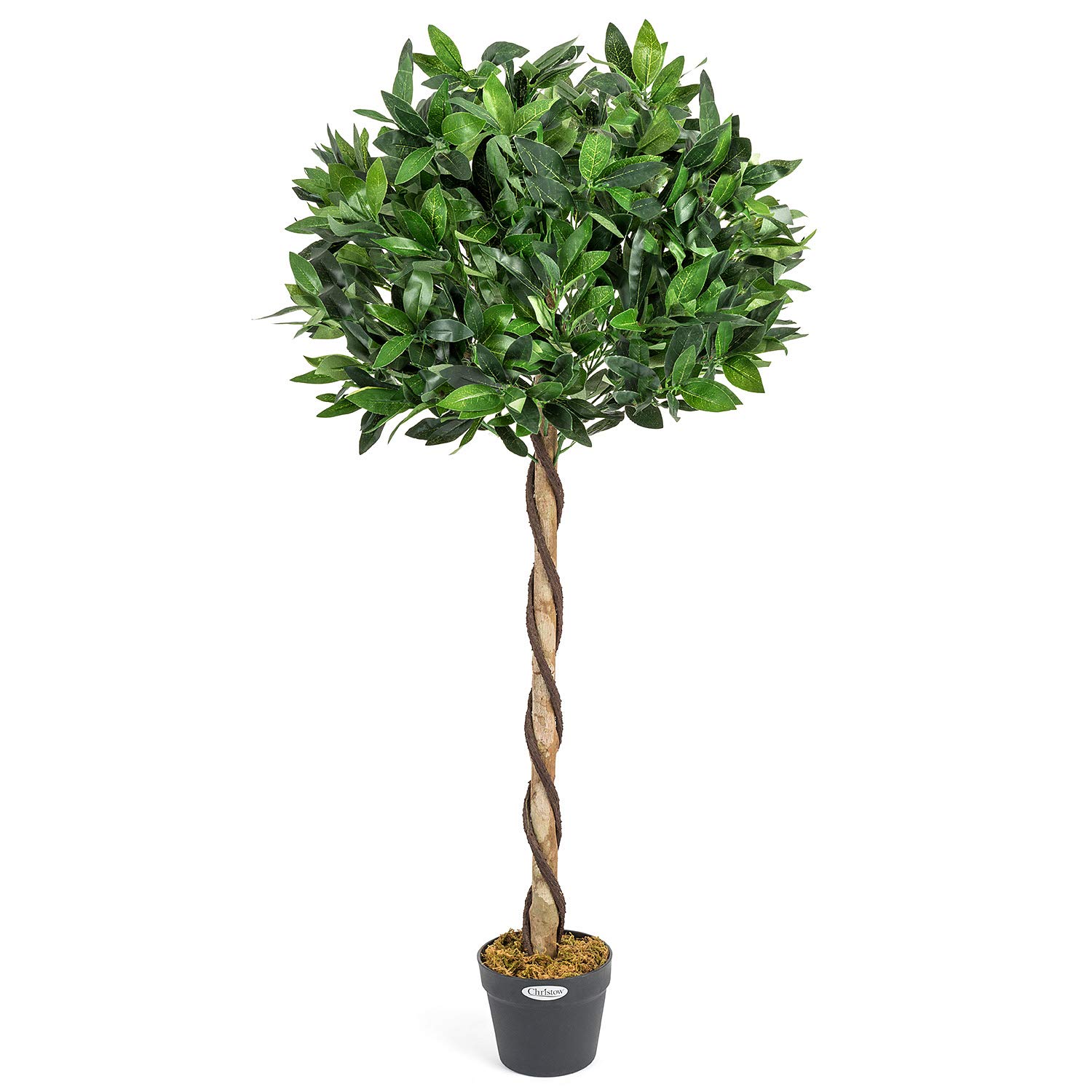 Buy CHRISTOW Artificial Bay Tree In Pot, Large 3ft 4ft Tall Indoor