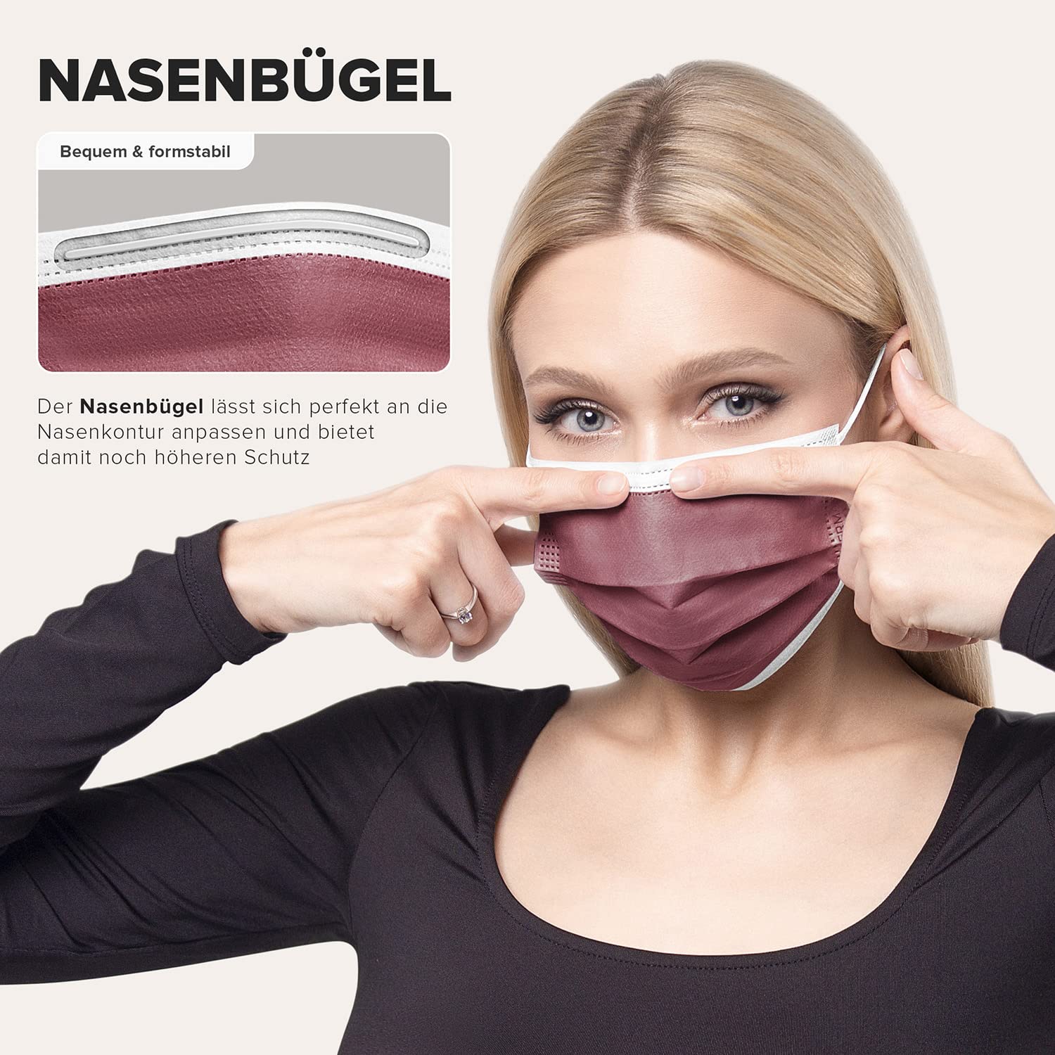 Mascherine Chirurgiche TIPO IIR Made in Germany 50 pezzi Filtrazione 99,78% OEKO TEX