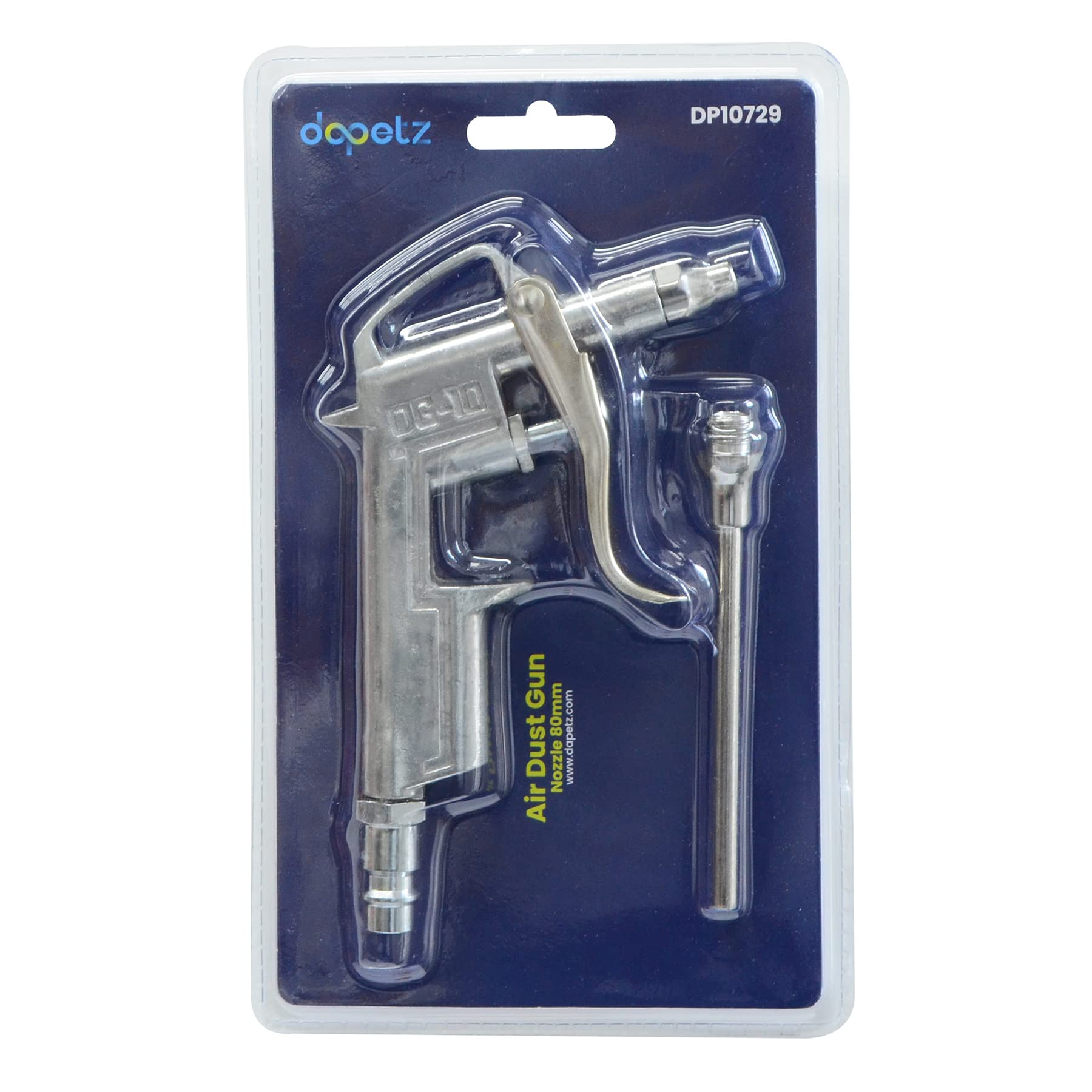 Dapetz ® Air Duster Blow Gun Blower Compressor Dust Removing Cleaning with 80mm Extended Air Nozzle Ideal for Garage Workshop, Metal Workers, Builders, Car Mechanics, Spray Painters and DIY