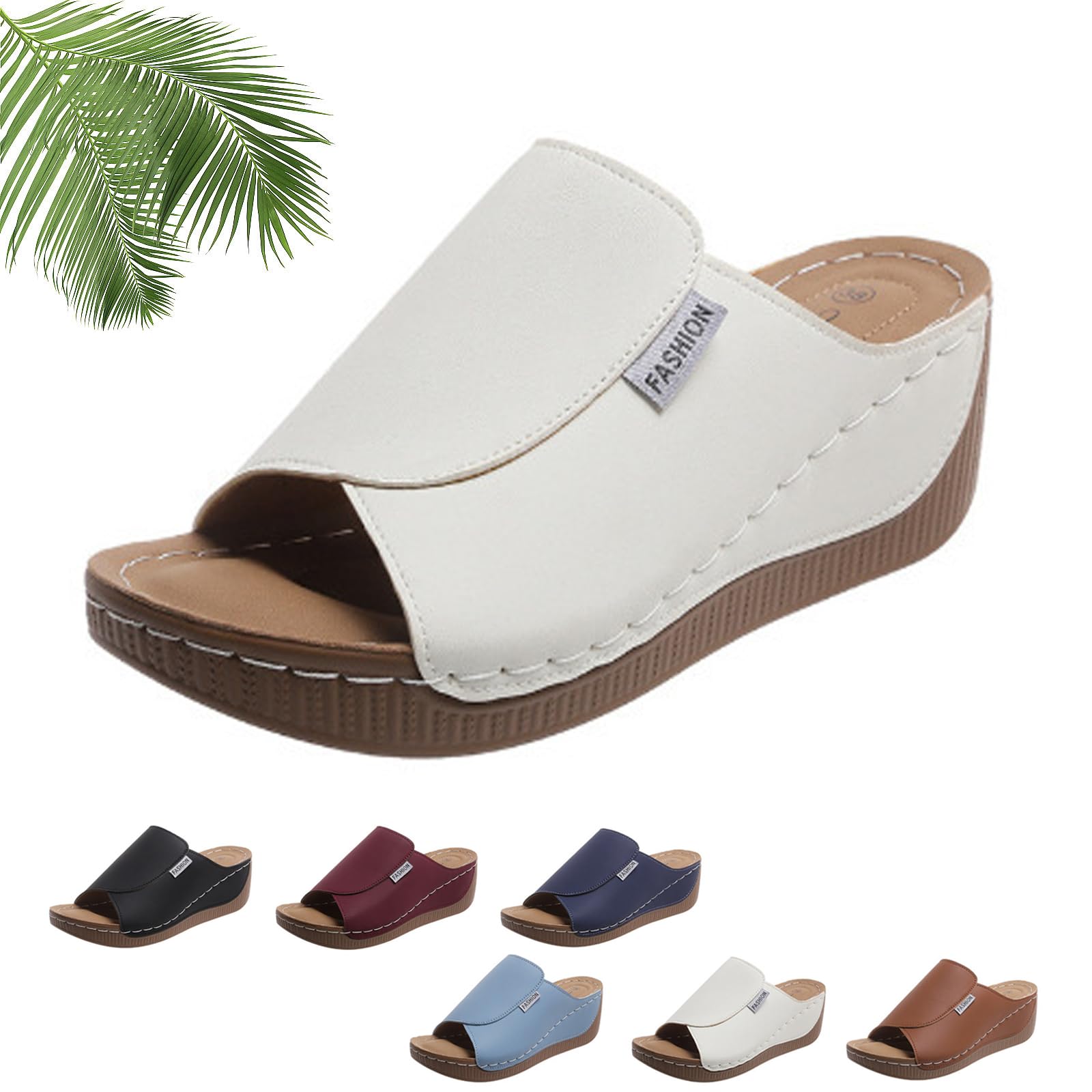 VivaStep Sandalen - Ergonomische & rutschfeste Sandalen zur Schmerzlinderung, Orthopädische Damenpantoffel mit Offener Zehenpartie
