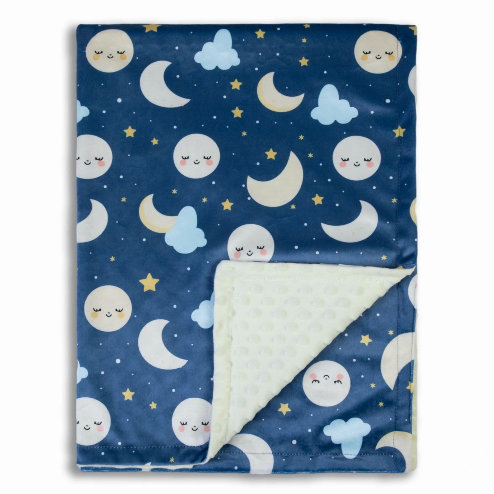Donsonny Baby Blankets for Unisex Boys Girls, Super Soft Nursery Minky Blankets, 30 x 40 inch Outer Space Printed Bed Throws Newborn (Night Sky)