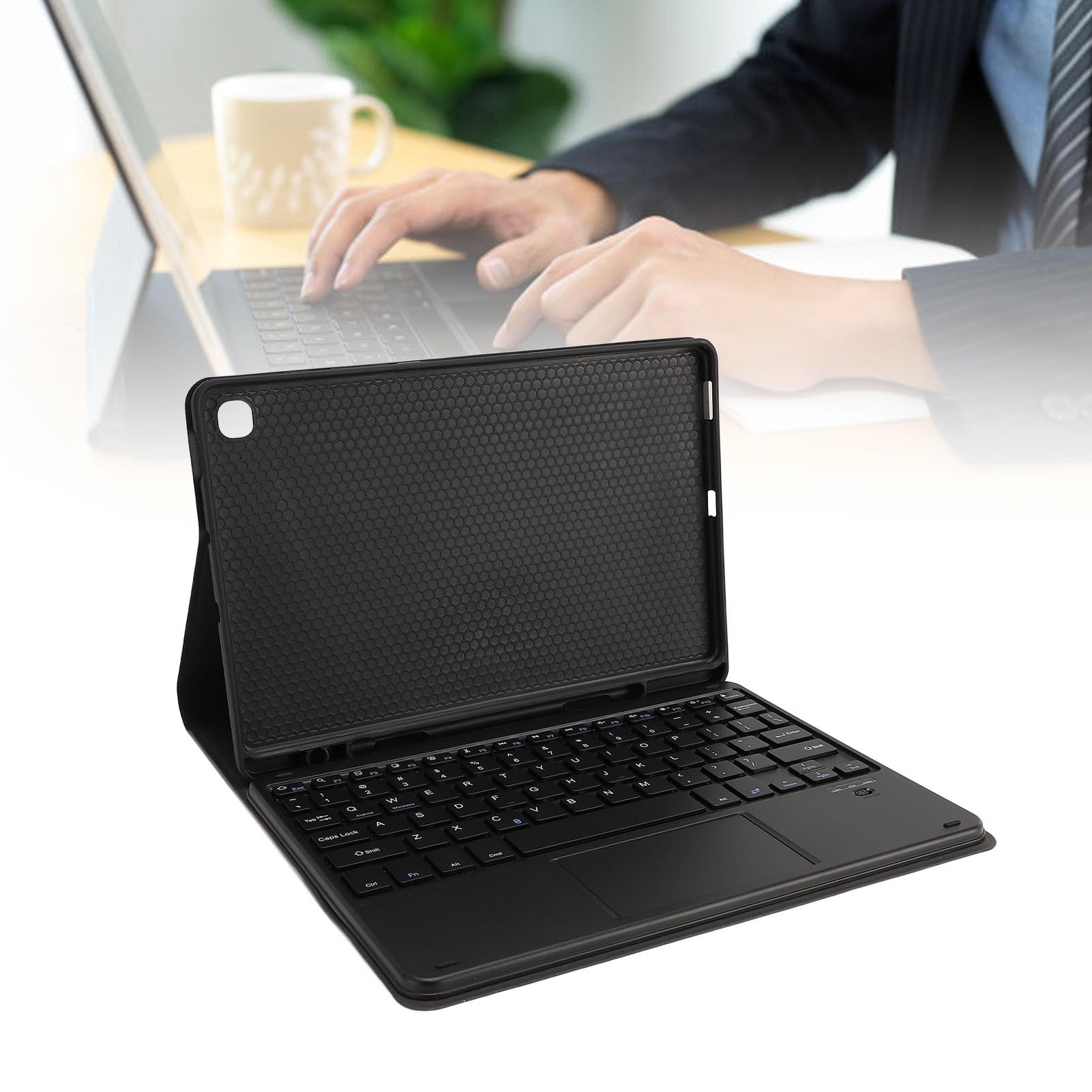 Etui na klawiaturę do Tab S6 Lite 10,4 Cala/SM-P613 (Wi-Fi) / SM-P619 / P610 (Wi-Fi) / SM-P615 (LTE), Klawiatura z Panelem Dotykowym do Sterowania Gestami do SM P620 P625