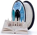 ZIRO PLA Stone Filament 1.75mm, Nature Rock-Like 3D Printer Filament, 1.75mm, Fits for Almost All FDM 3D Printers, 1KG/2.2lbs Spool, Straw