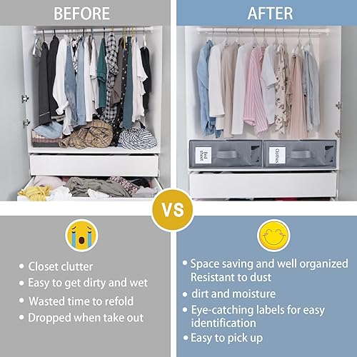 Miniatura 3 de Finneya Bed Sheet Organizers and Storage (Queen or King Size), Foldable Bed Sheet Set Closet Organizers for Bed Sheets, Duvet Covers and