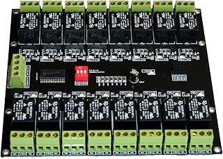 16 Channel I2C Interface Electromagnetic Relay Module for Arduino Raspberry 3.3V 5.0V Maximum Current per Relay – 10A Peak On Board LED Indicator with PCF8575 chip