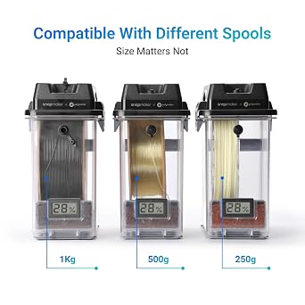 Snapmaker Filament Dryer,3D Printer Filament Dryer and Storage Box with 360PTC Fast Heater for Keeping Filament Dry,Compatible with 1.75/2.85/3mm PLA PETG ABS TPU ASA PA PC PVA
