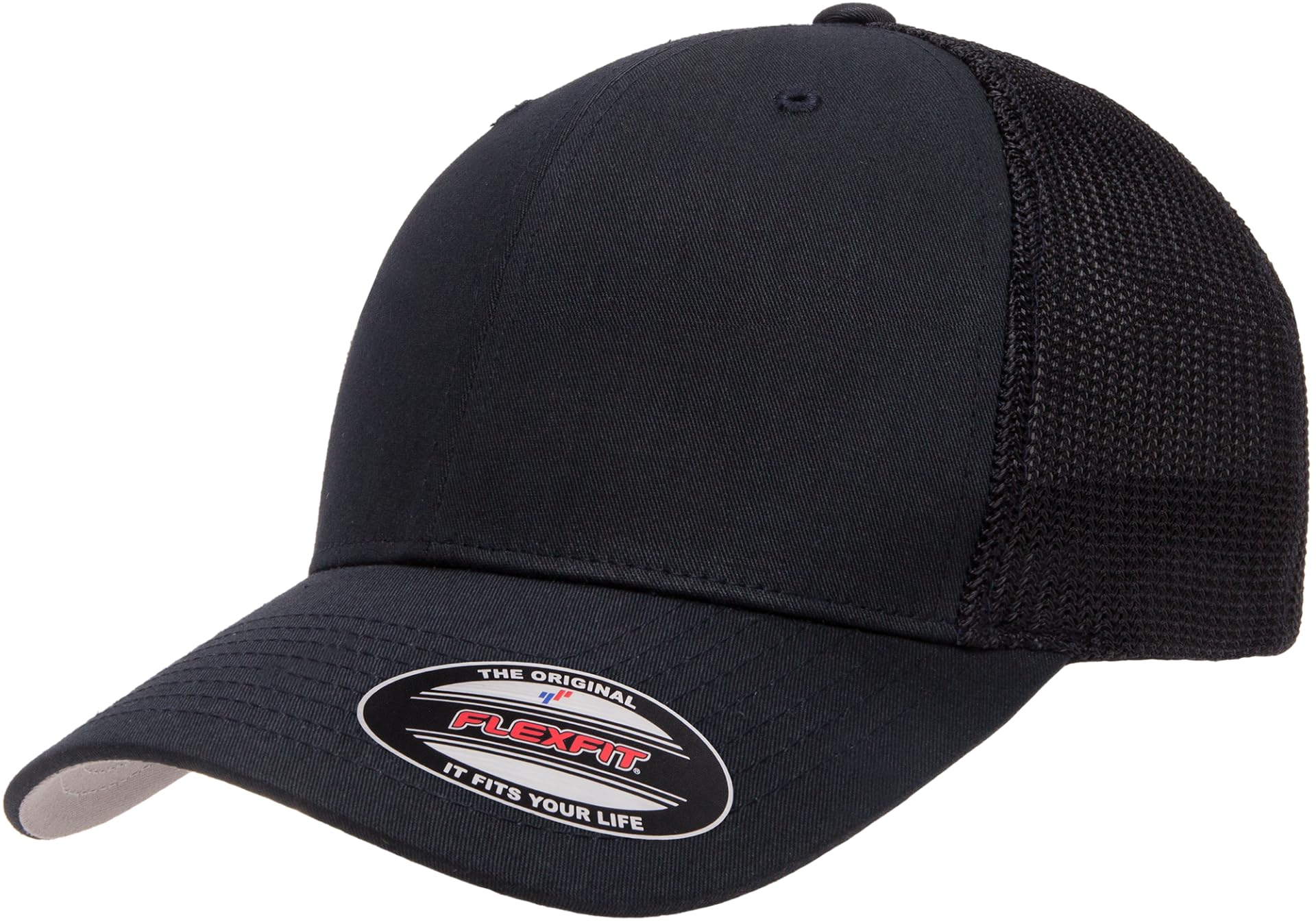 Flexfit Unisex Mesh Fitted 2-Tone Trucker Hat, One Size