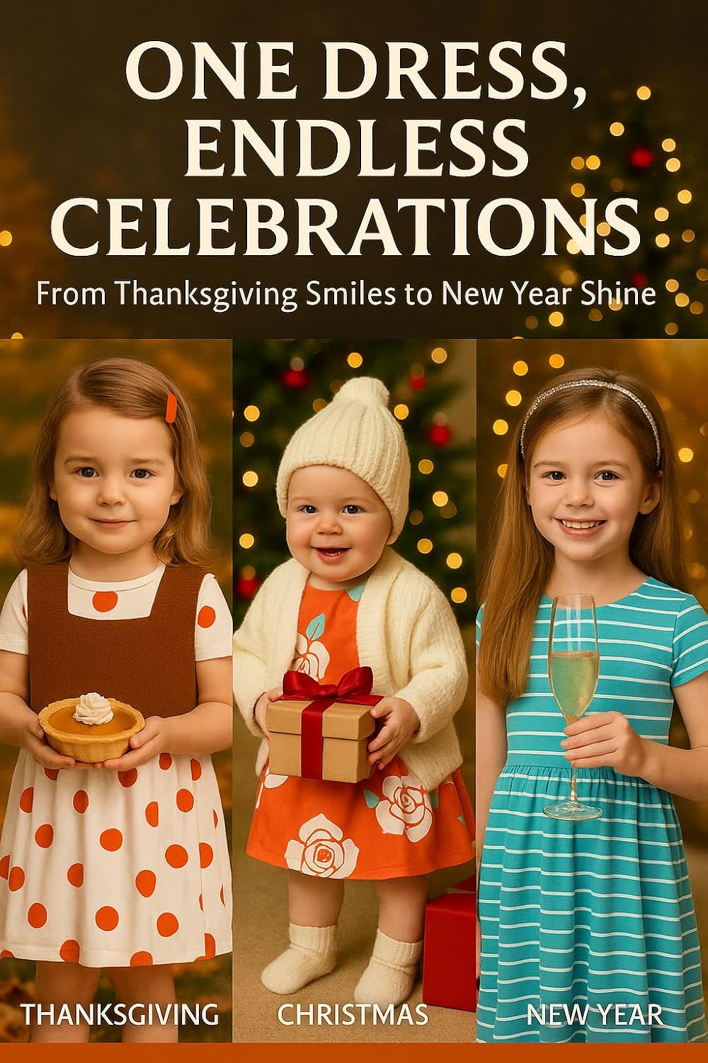 PATPAT Toddler Girl Floral Skater Multipack Dresses 3-Pack Polka Dots Short Sleeve Priness A-line Dress - Image 8