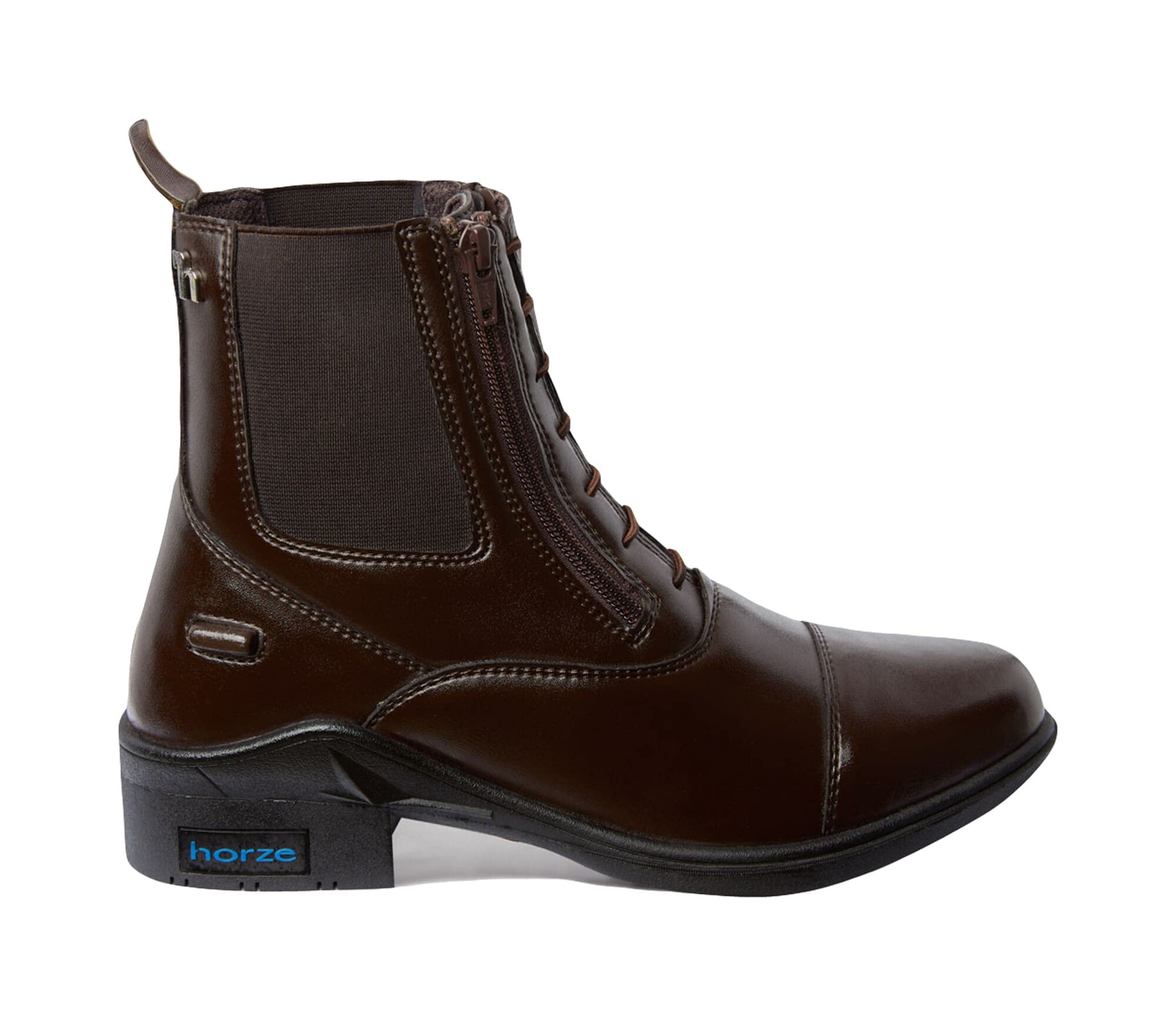 HORZE Stivaletti da equitazione da donna Kingston, Jodphur con doppia chiusura lampo