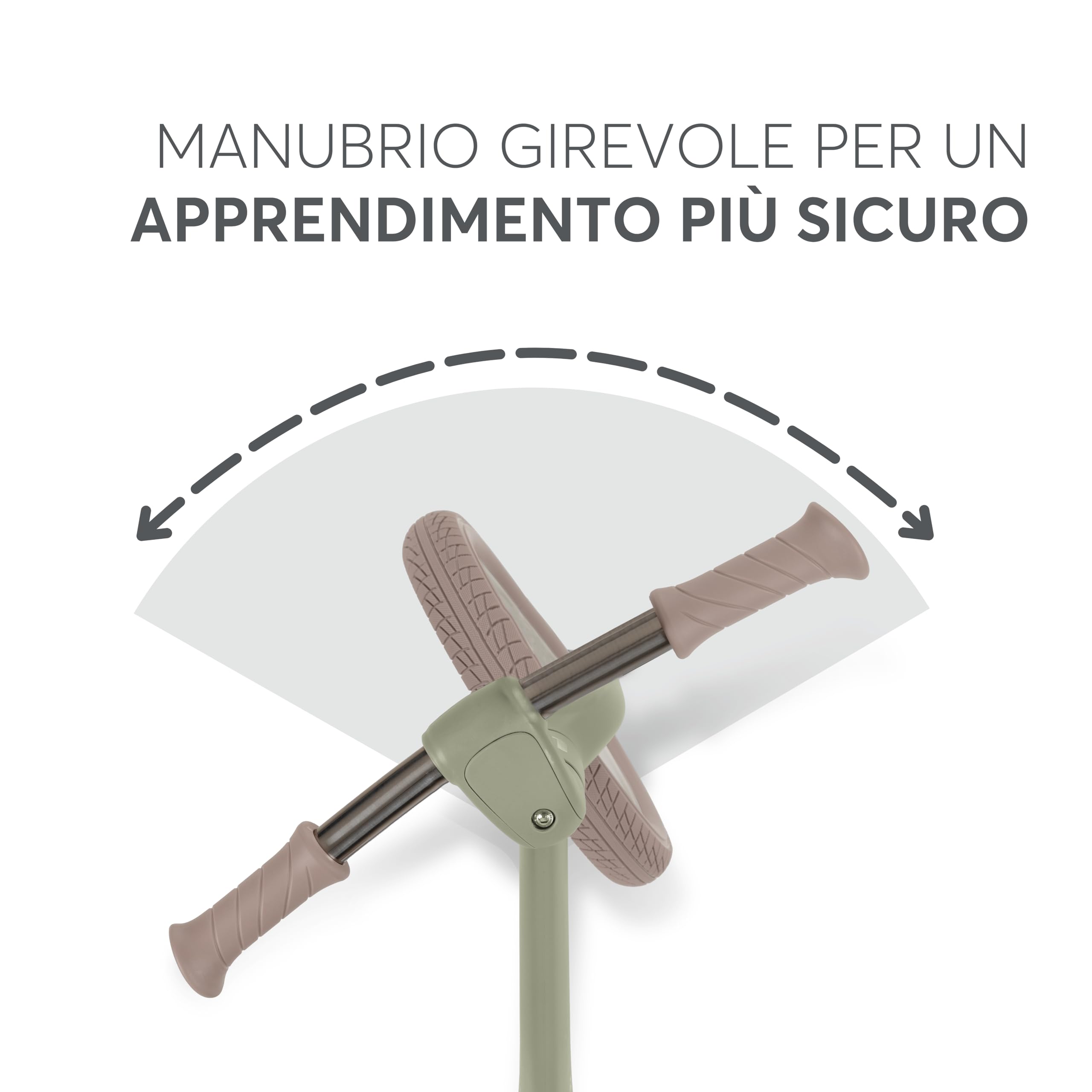KikkaBoo Bicicletta Senza Pedali 3 Anni LANSER, Bici Senza Pedali 3-6 Anni, Pronta All’uso, Facile da Guidare e Trasportare, Aiuta l’equilibrio, Cresce Con il Bambino, Verde militare