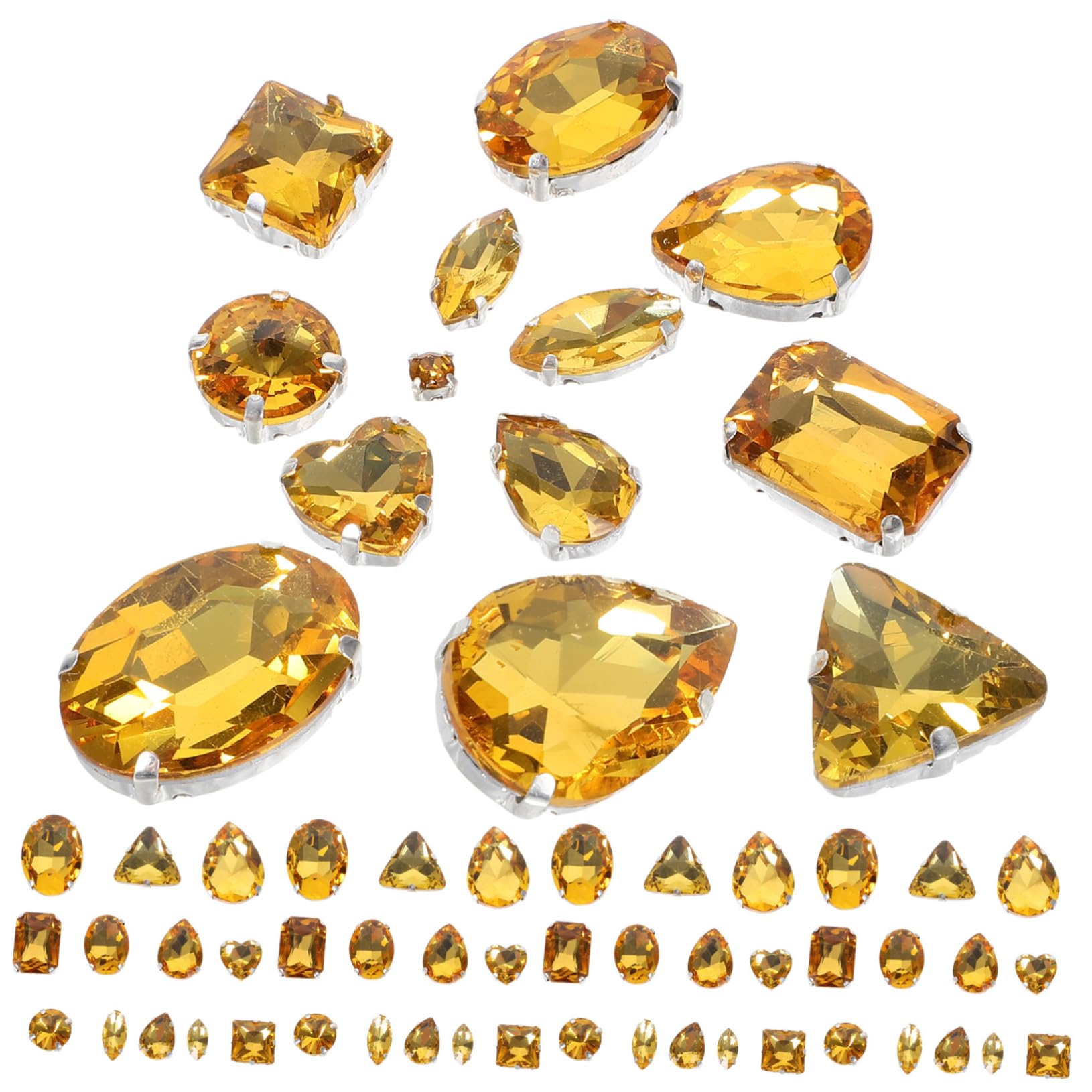 Rhinestones de decoraciones para manualidades color dorado
