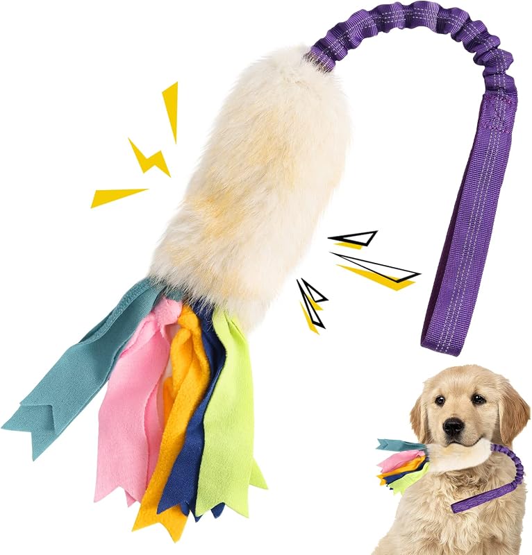 Brinquedo de Corda para Cães com Pelúcia Sintética e Apito wodoca – 73 cm