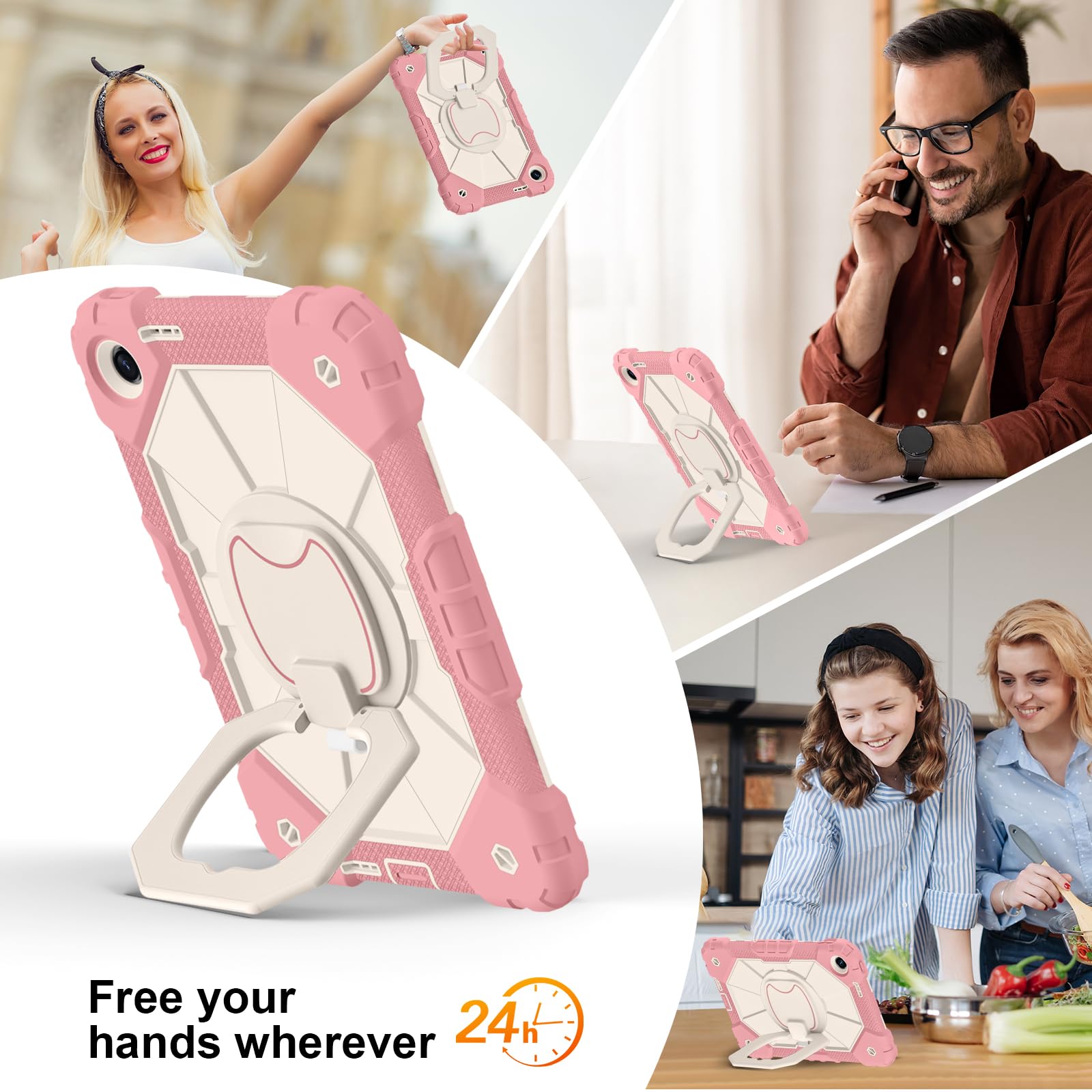 Compatibile con Xiaomi Poco Pad C1 9,7 pollici 2026 Custodia (oro rosa)
