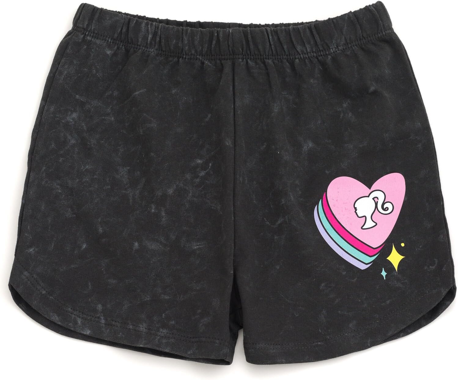 Barbie Girls French Terry T-Shirt and Shorts Outfit Set Toddler to Big Kid Sizes (2T - 14-16) - Image 6