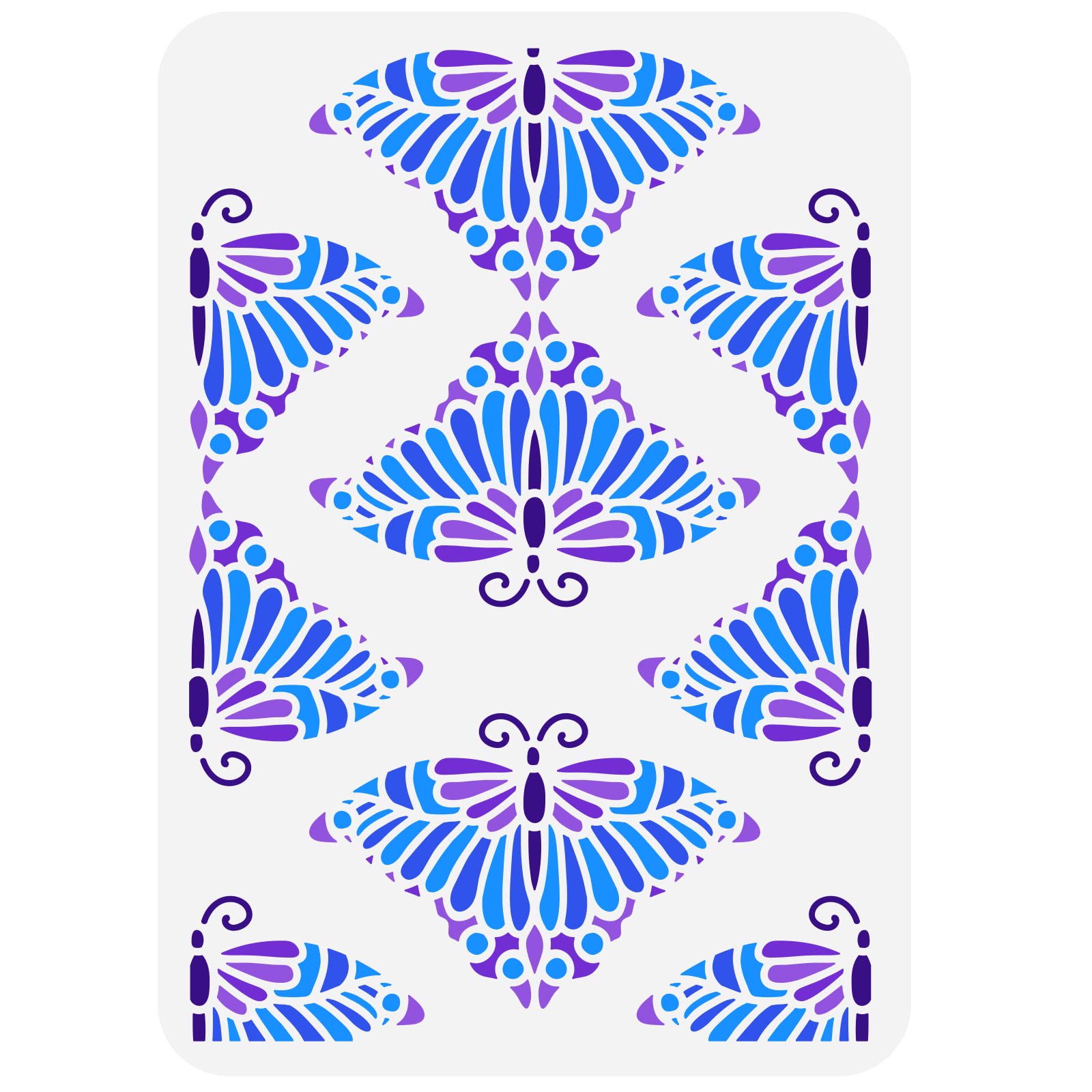 CrafTreat Reusable Stencil Set – 36pcs Birds, Butterflies, Bees Designs For Painting On Wood, Walls, Fabric, DIY Crafts (3x3 Inch) - View #4
