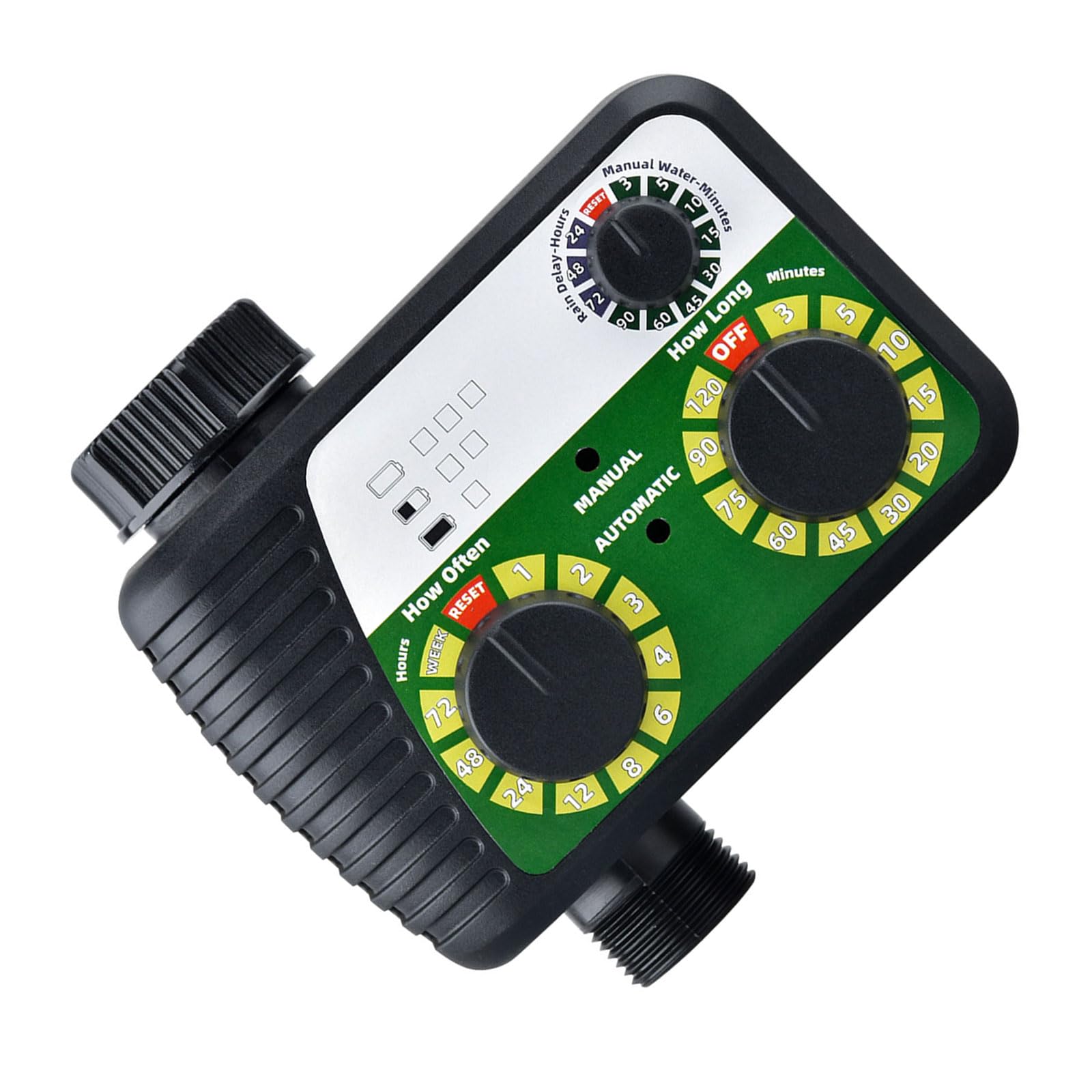 Rotary Knob Irrigation Timer for Home Garden Lawns Mechanical Water Irrigation Systems Controller Sprinkler for Garden Hose