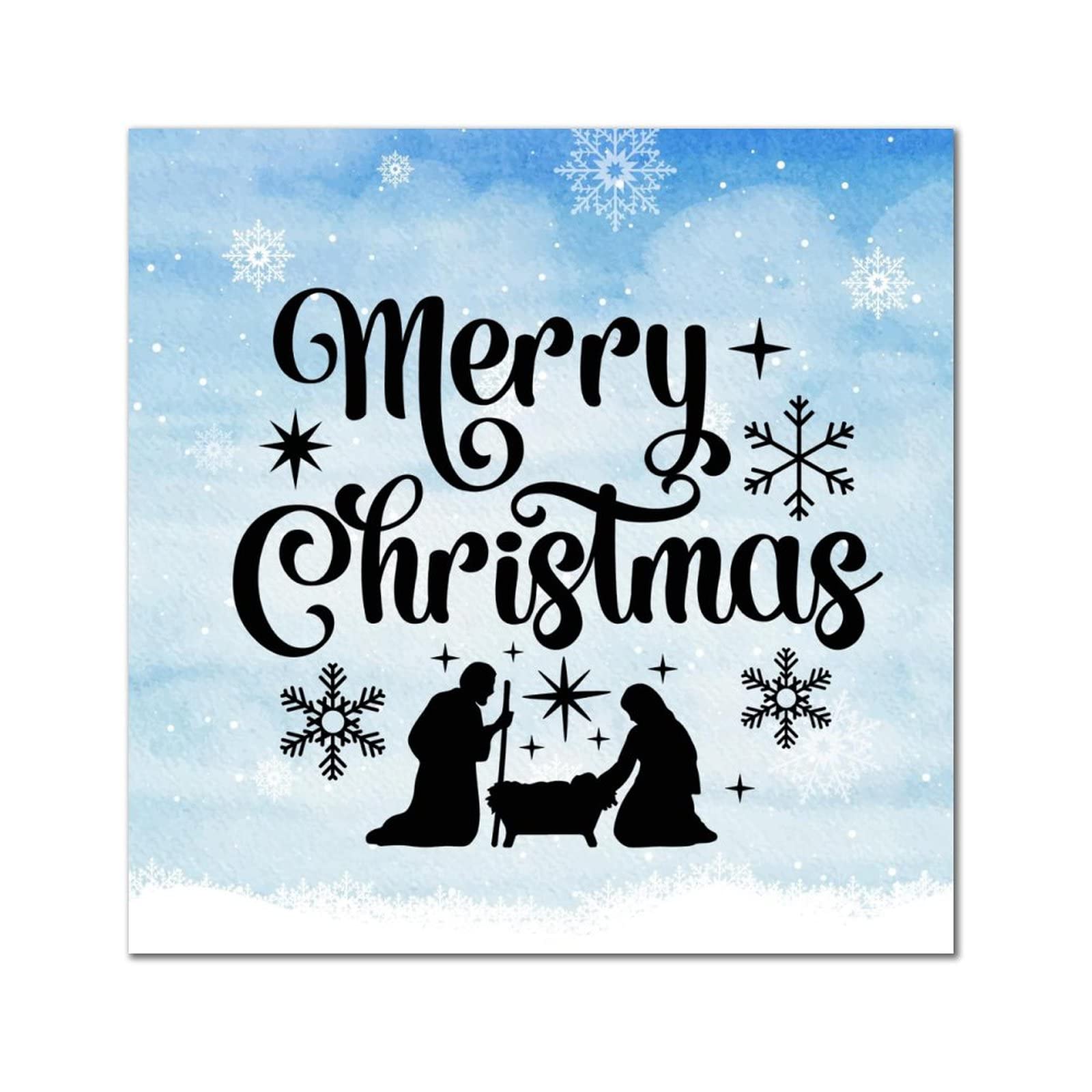Plaque bois Merry Christmas pour embellir un mur vide salon - 7
