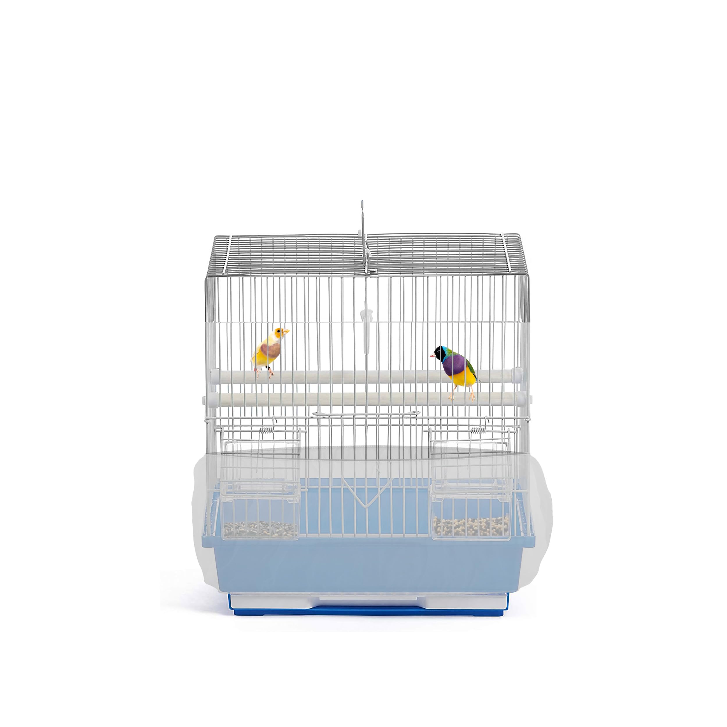 Universal Bird Cage Seed Catcher Universal Mesh Skirt Cover Stretchy Small Animal Cages Cover Pet Removable Durable Protector (White, Extra Small)