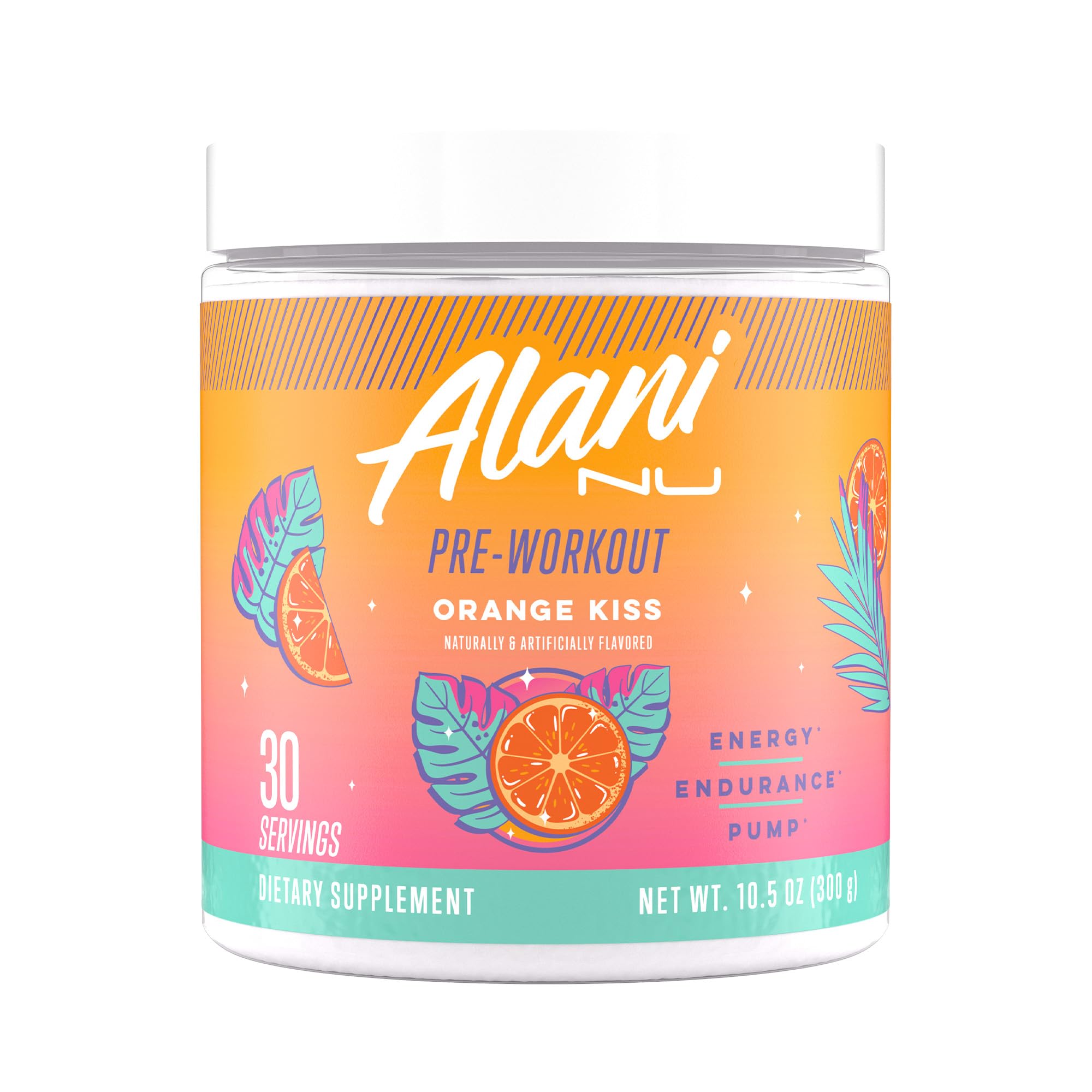 Alani Nu Pre Workout Powder Juicy Peach, Amino Energy Boost, Endurance Supplement, Sugar Free, 200mg Caffeine, L-Theanine, Beta-Alanine, Citrulline, 30 Servings — Amazon image 8