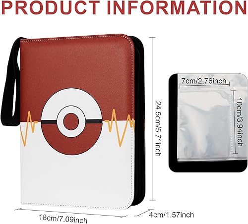 Miniatura 2 de Awedsu Álbumes coleccionables para tarjetas coleccionables, fundas protectoras coleccionables para tarjetas coleccionables, carpeta de tarjetas de 4