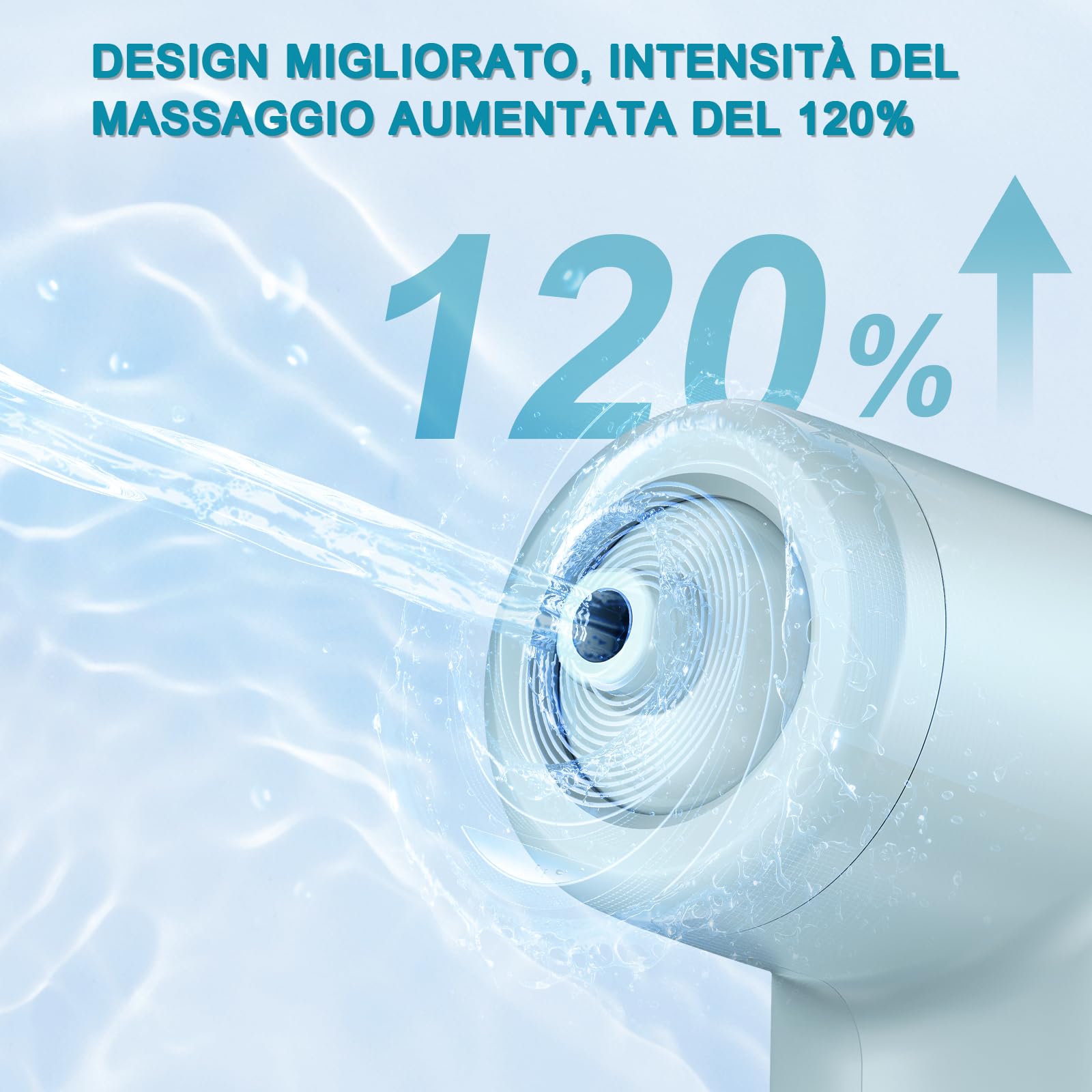 Getto Spa per Vasca da Bagno Fornisce Un'intensità di Massaggio di 65 kPa, 2 Modalità - Bolle e Getto Ricaricabile e Portatile senza Fili con Velocità Regolabile, Regalo per Donne (Blu)