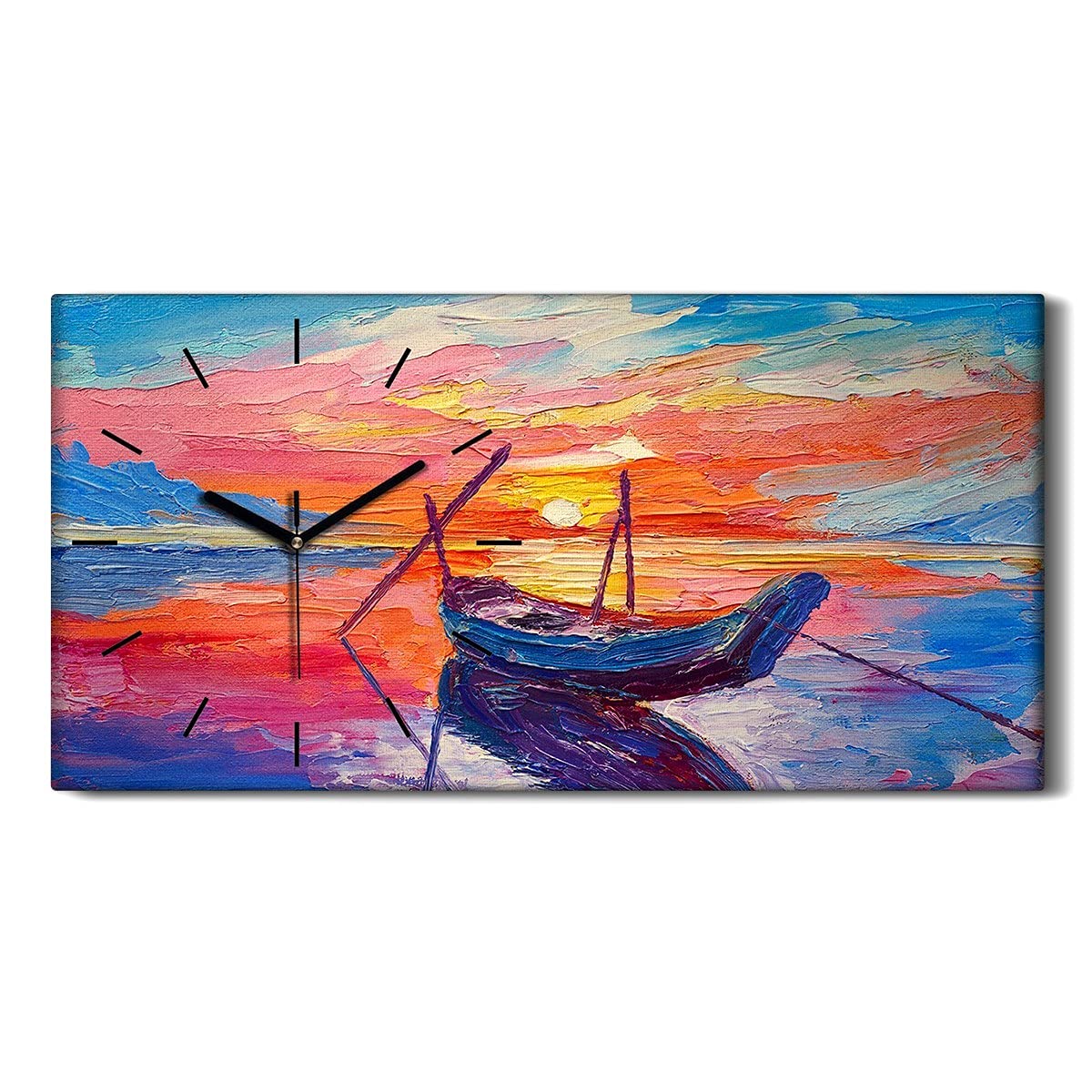Horloge sur toile anti tic-tac pour retrouver le sommeil dans sa chambre