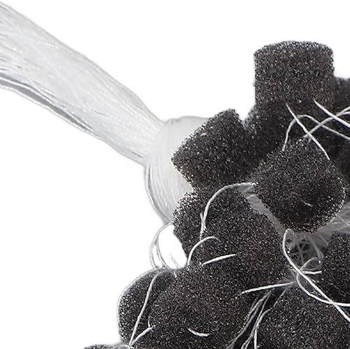Miniatura 7 de 50 esponjas para audífonos, barrera auditiva, tapones para los oídos de espuma, accesorios para audífonos con cable (negro)