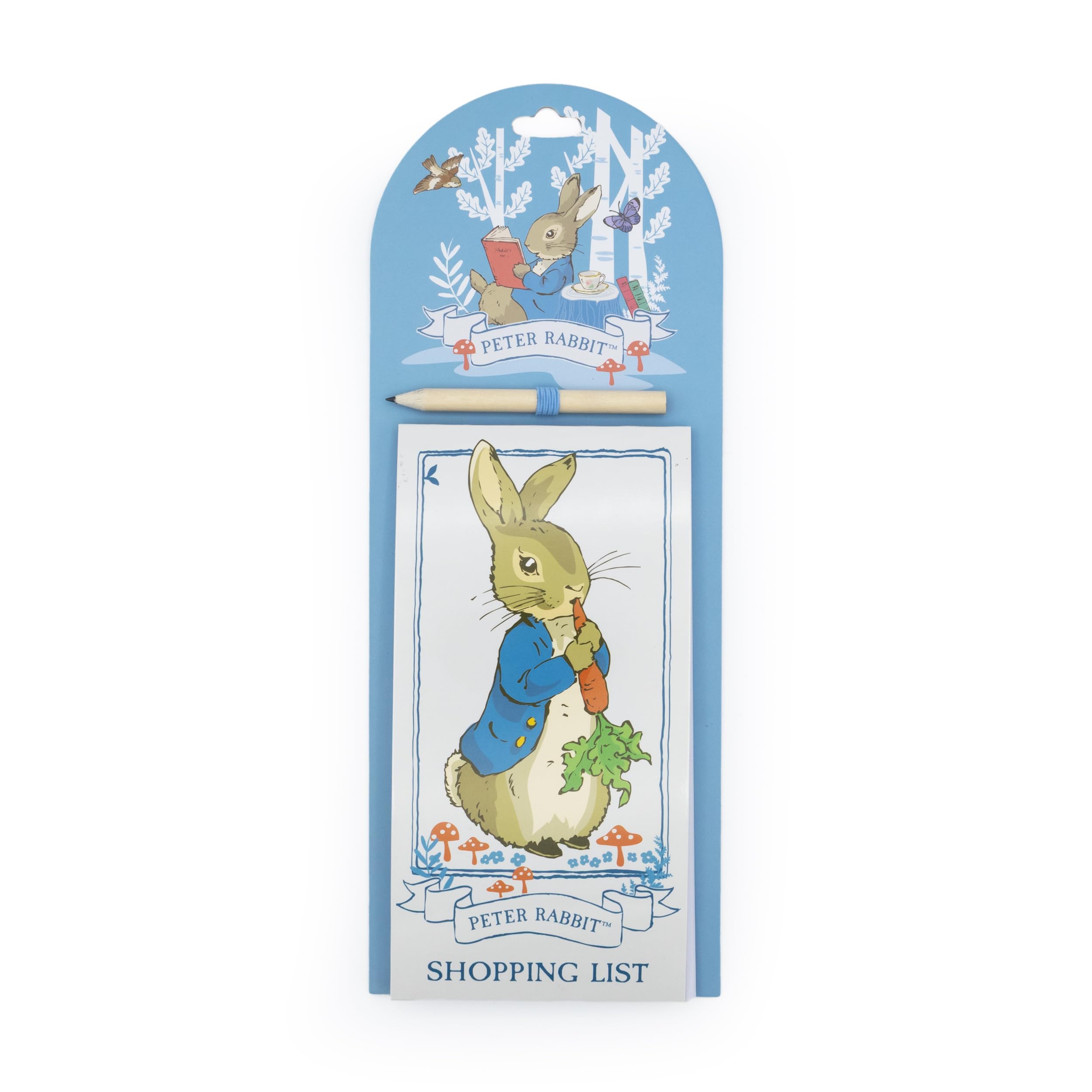 Robert Frederick Peter Rabbit Magnetic List Pad | Fridge Shopping List & Notes Notepad | Forest Picnic Design | Kitchen Organiser Gift