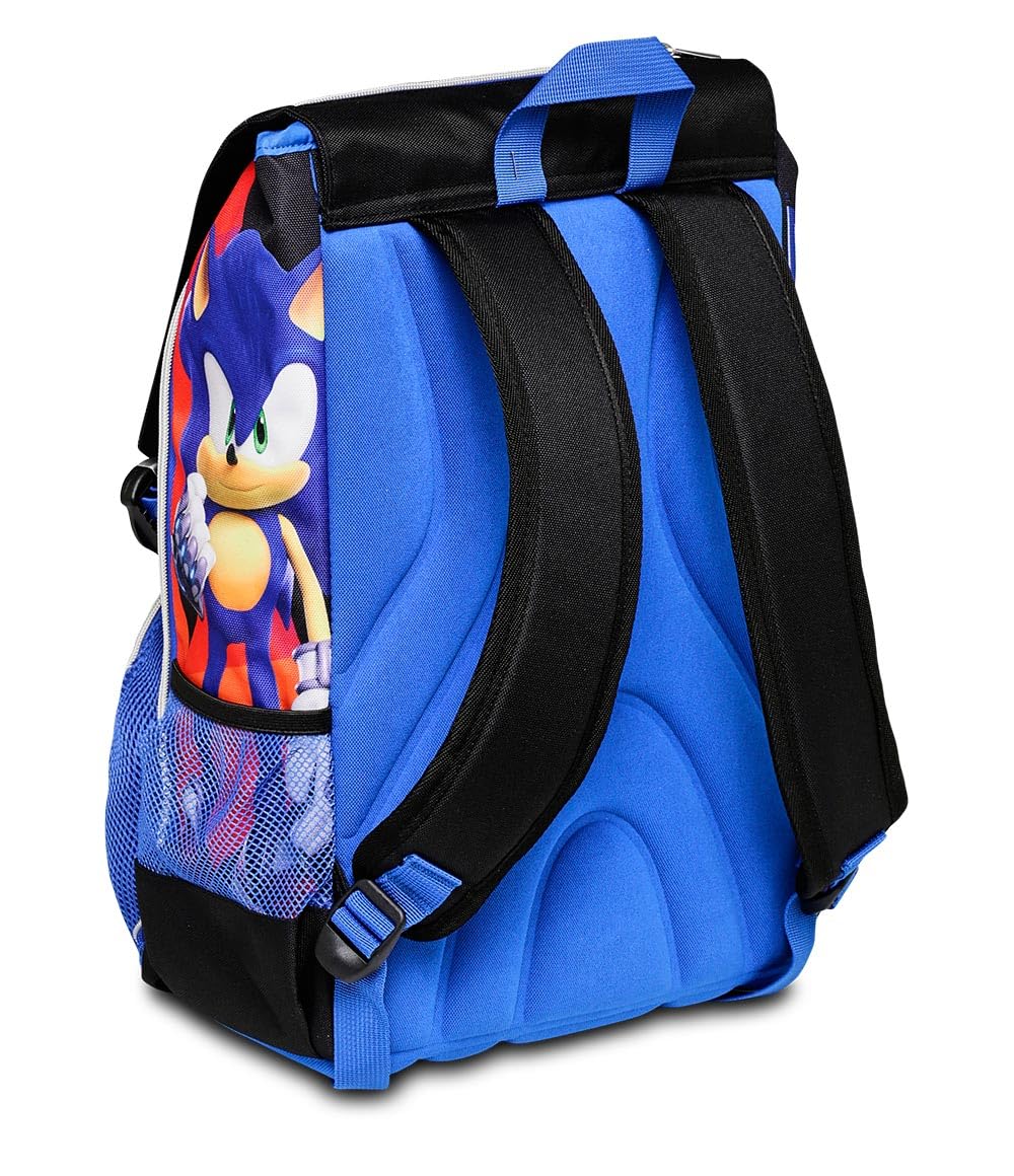 Seven Sonic Rucksack für Schule, Sport & Freizeit, Erweiterbarer Schulranzen, Geräumige Schultasche für Teenager, Kinder Mädchen und Jungen, Extra Platz, Trinkflaschenfach