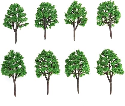 NUOLUX 20pcs Model Trees Landscape 1150 7.5cm Model Train Scenery Landscape N Scale