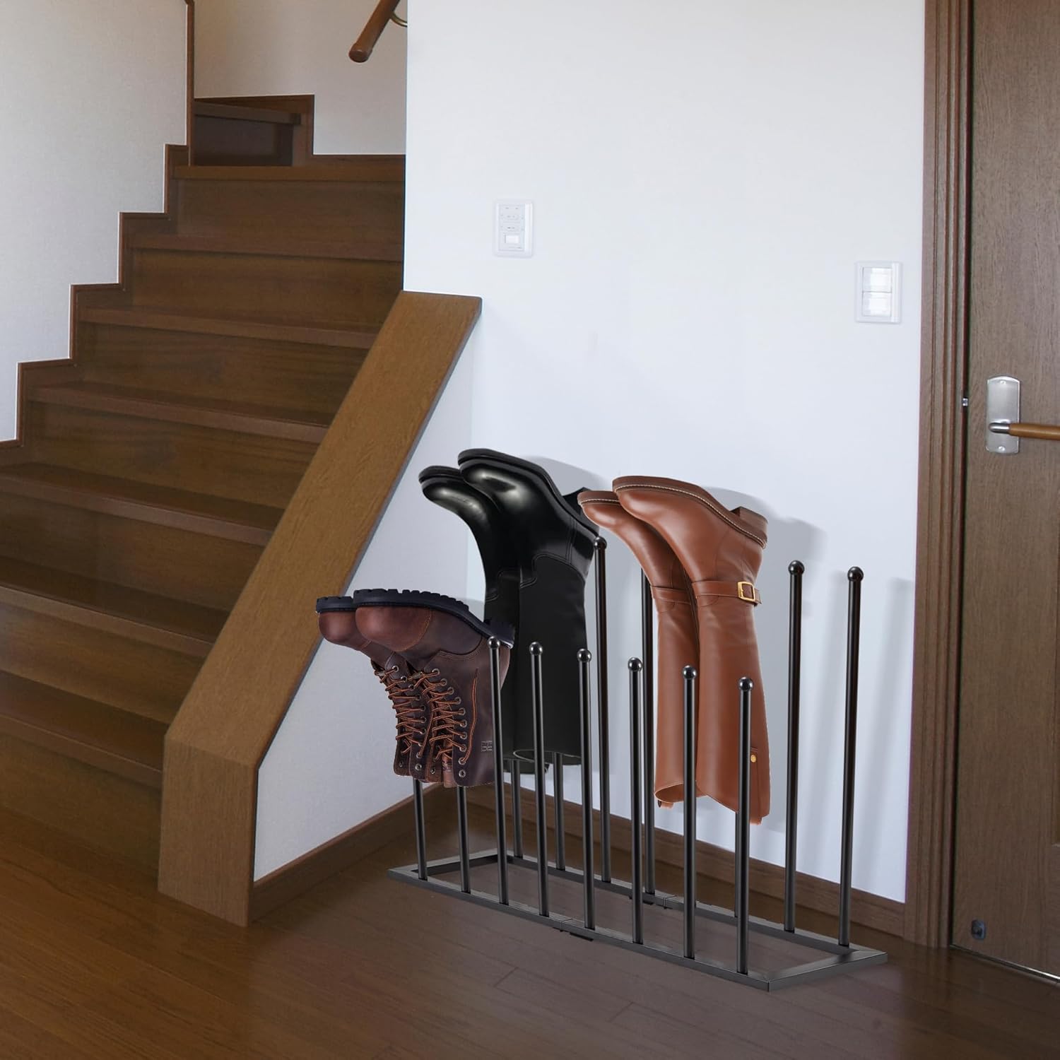 Boot Rack Shoe Cabinet Metal Shoe Rack for Closet Shoe Organizer (plus8pairs)